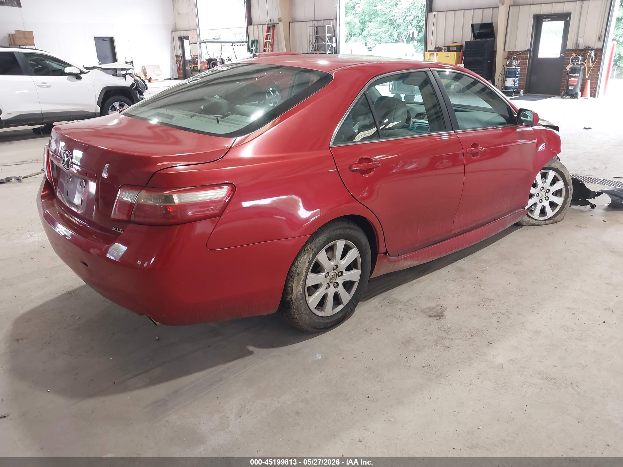 2007 Toyota Camry Xle V6 Red vin: 4T1BK46K07U003787