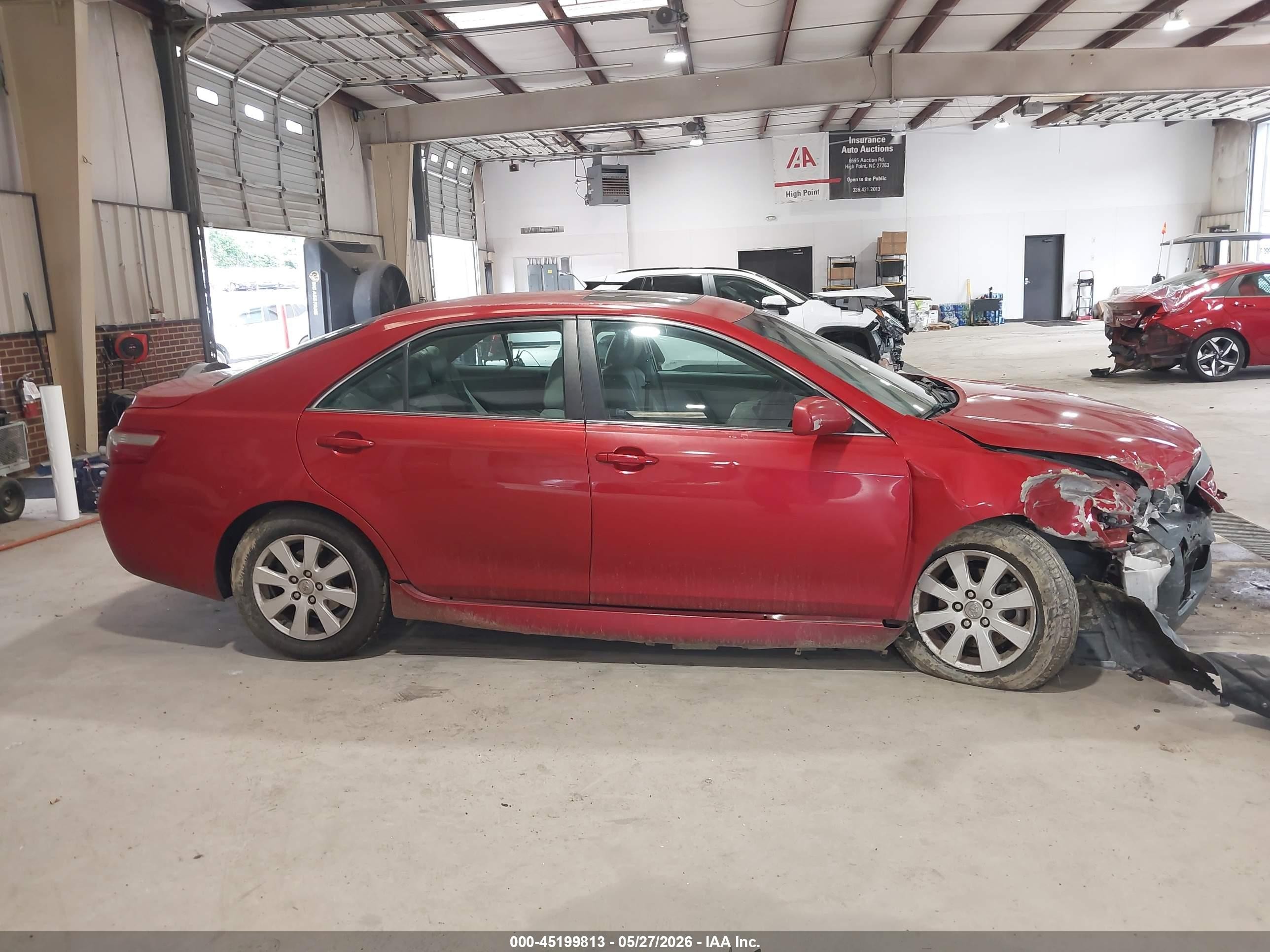 2007 Toyota Camry Xle V6 Red vin: 4T1BK46K07U003787
