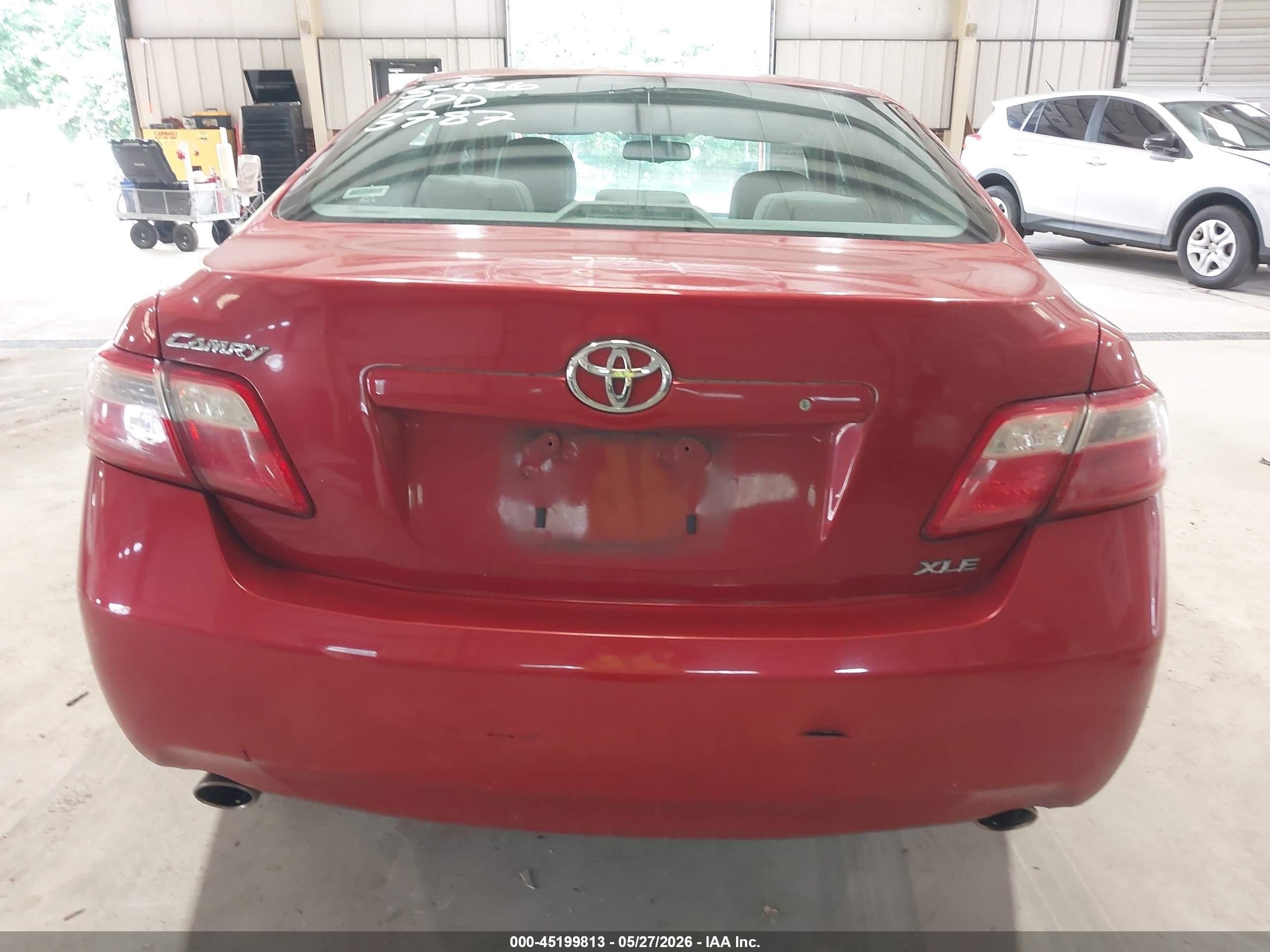 2007 Toyota Camry Xle V6 Red vin: 4T1BK46K07U003787