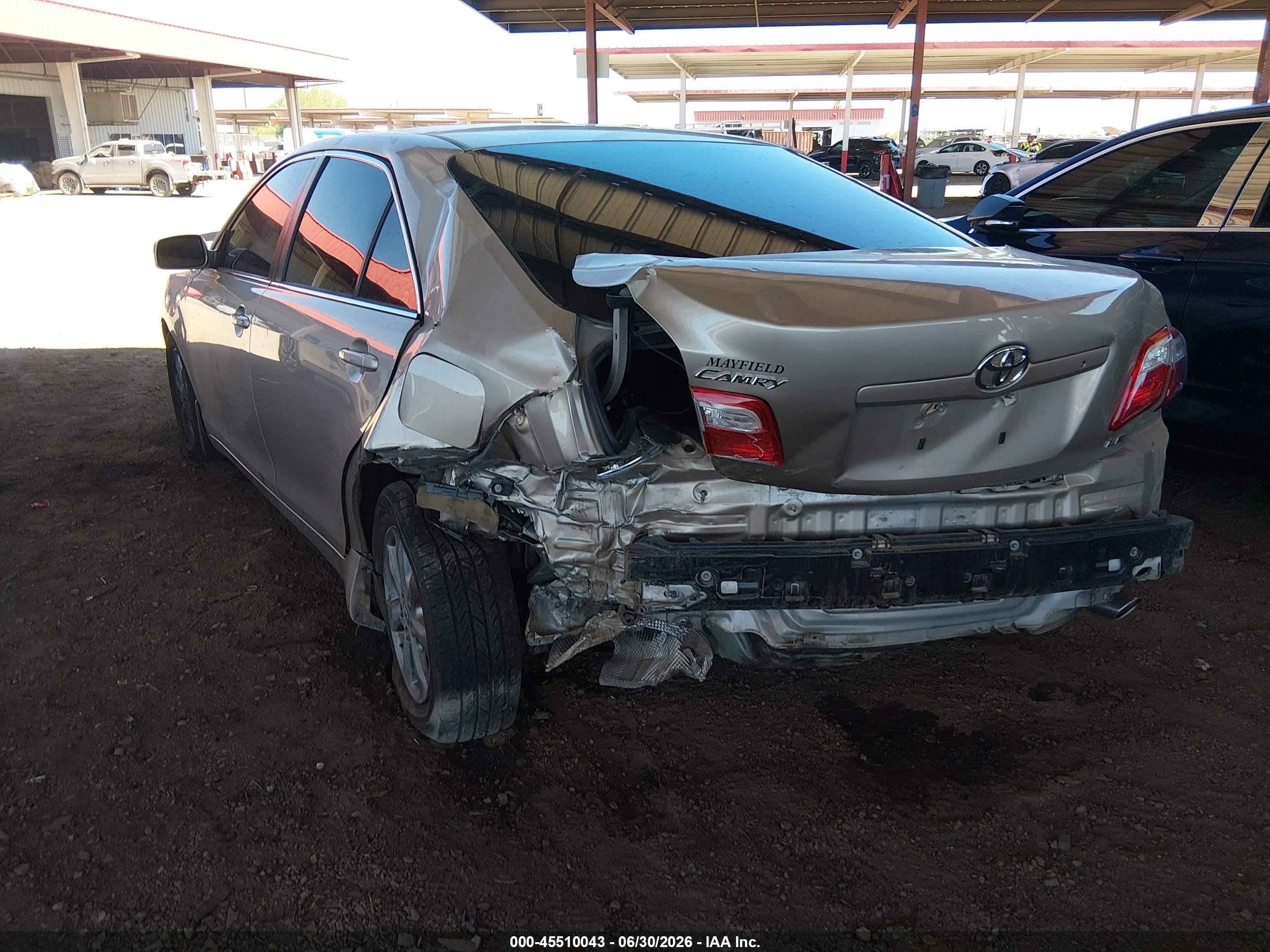 2007 Toyota Camry Le V6/se V6/xle V6 Champagne vin: 4T1BK46K07U007953
