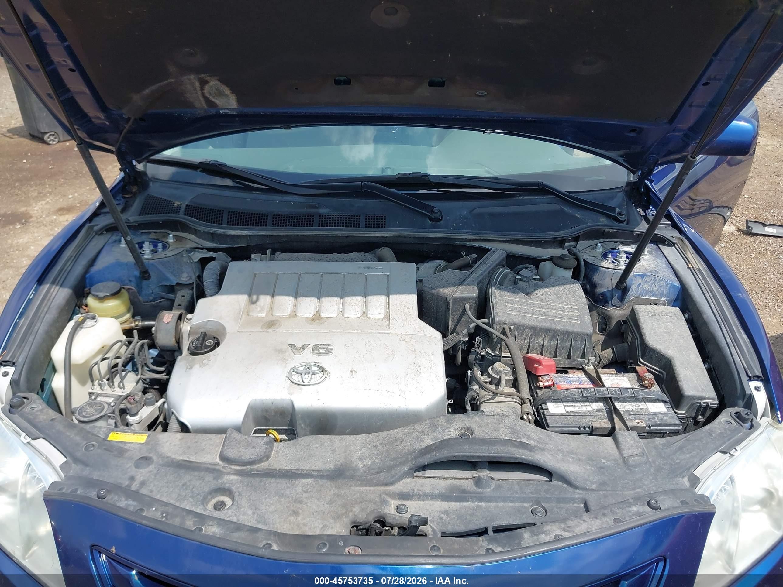 2007 Toyota Camry Le V6 Blue vin: 4T1BK46K07U040872