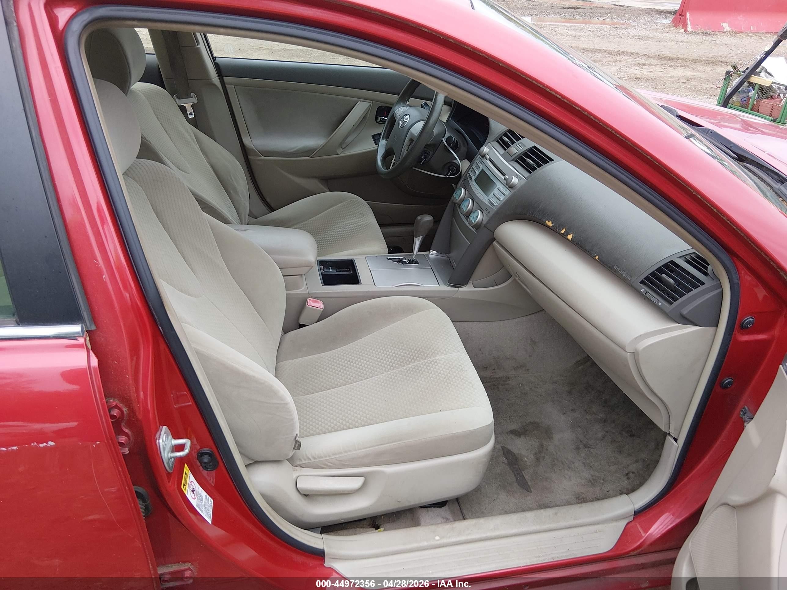 2007 Toyota Camry Le V6 Red vin: 4T1BK46K07U041374