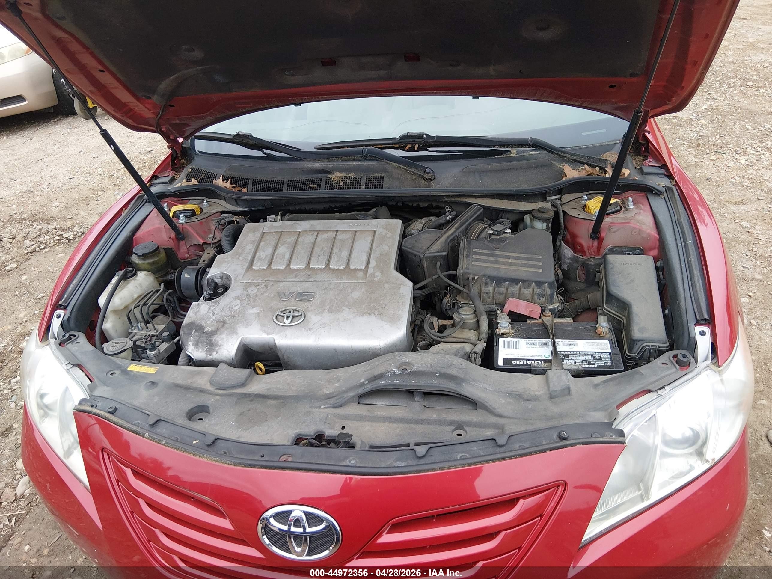 2007 Toyota Camry Le V6 Red vin: 4T1BK46K07U041374