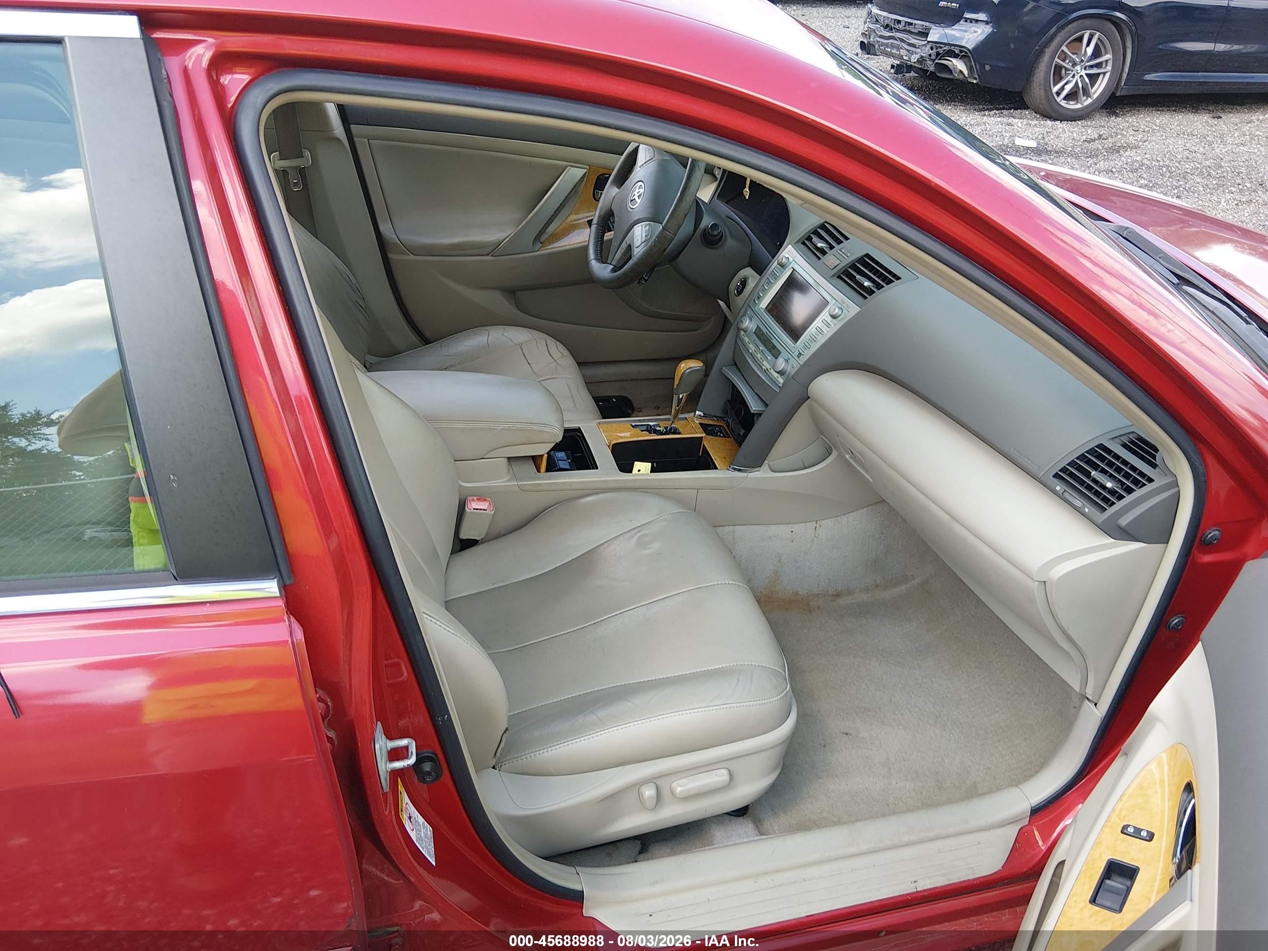 2007 Toyota Camry Xle V6 Red vin: 4T1BK46K07U048762