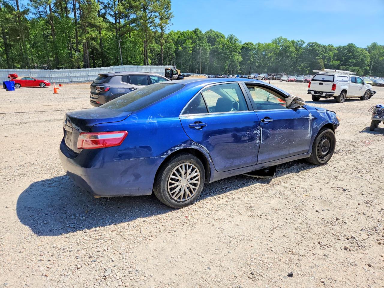 2007 Toyota Camry Le V6 Blue vin: 4T1BK46K07U051287