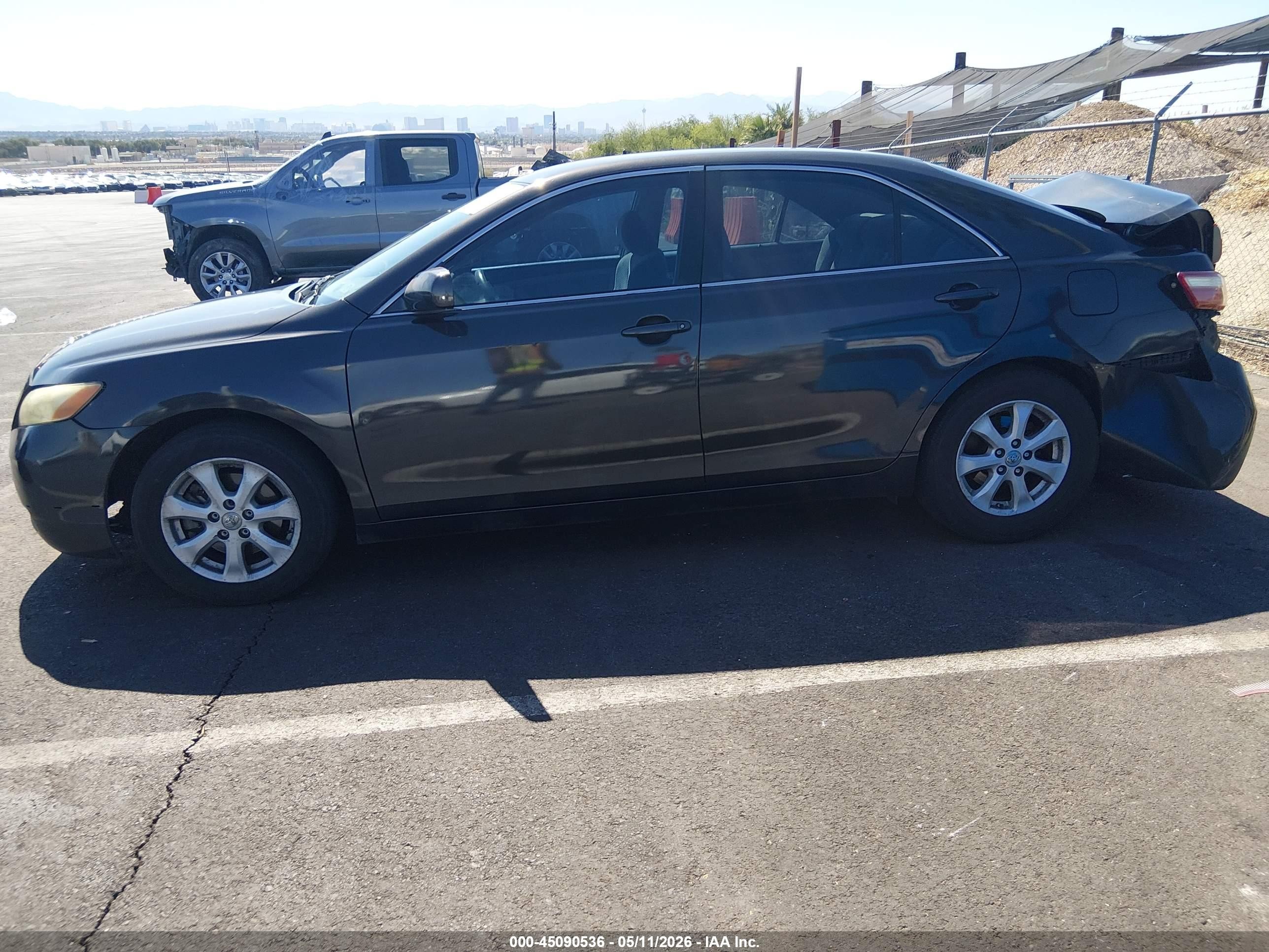 2007 Toyota Camry Le V6 Black vin: 4T1BK46K07U527053