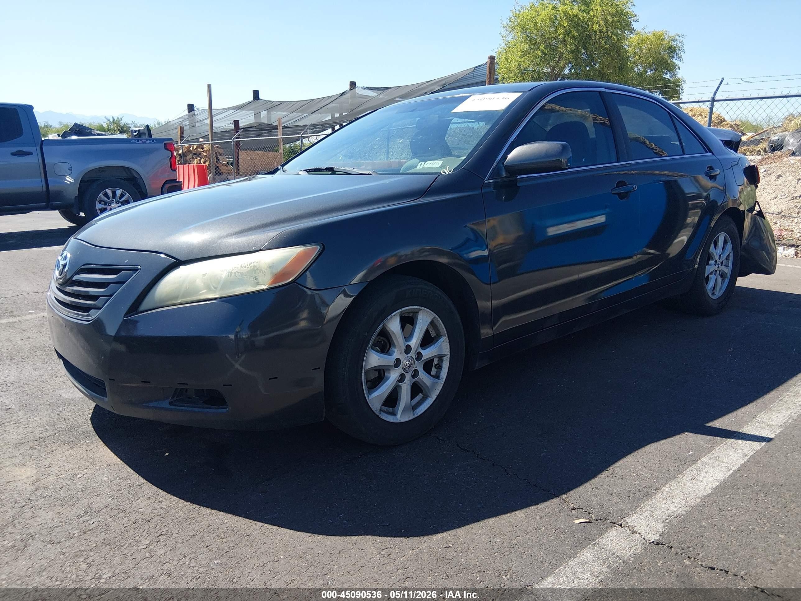 2007 Toyota Camry Le V6 Black vin: 4T1BK46K07U527053
