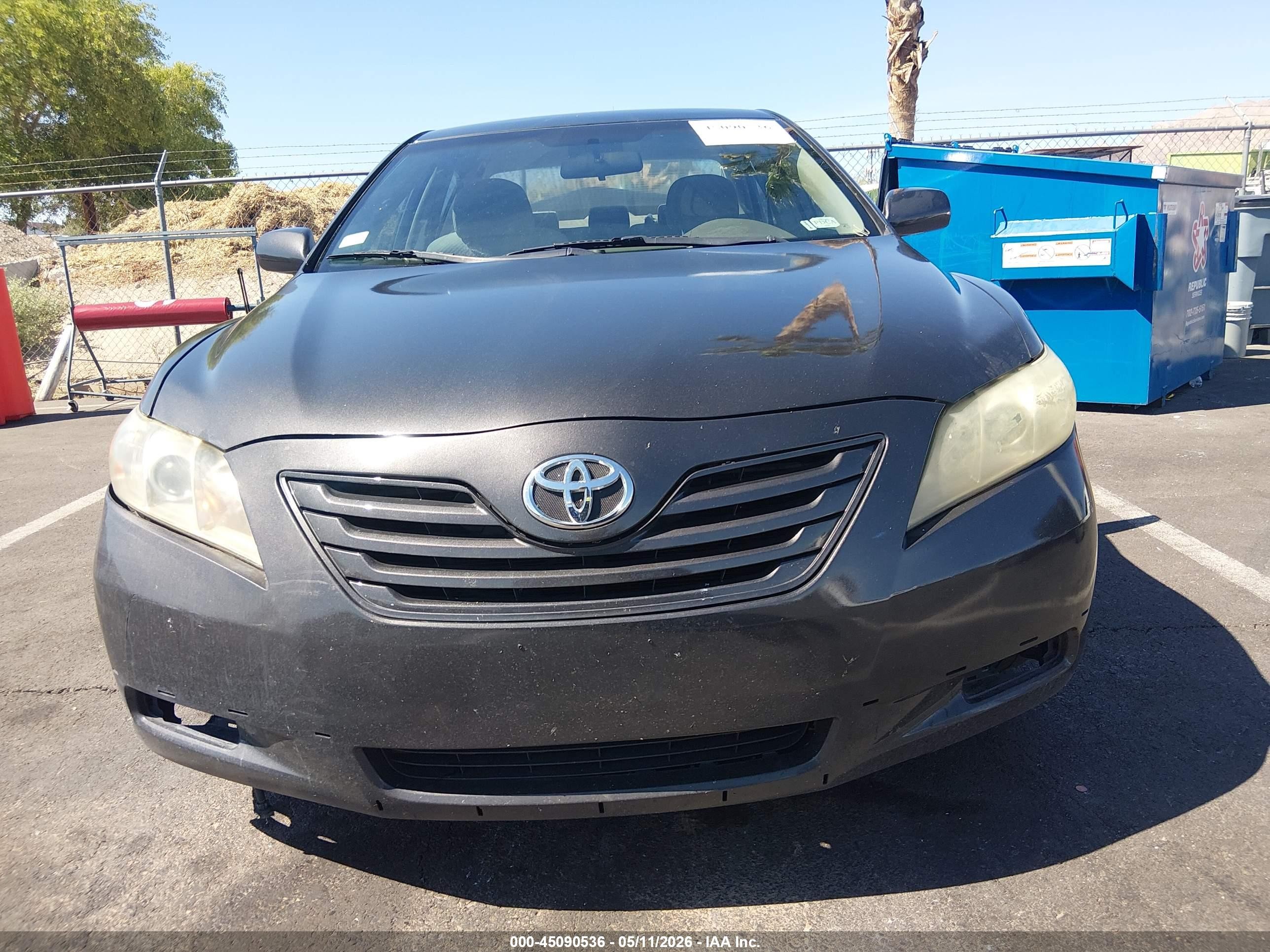 2007 Toyota Camry Le V6 Black vin: 4T1BK46K07U527053