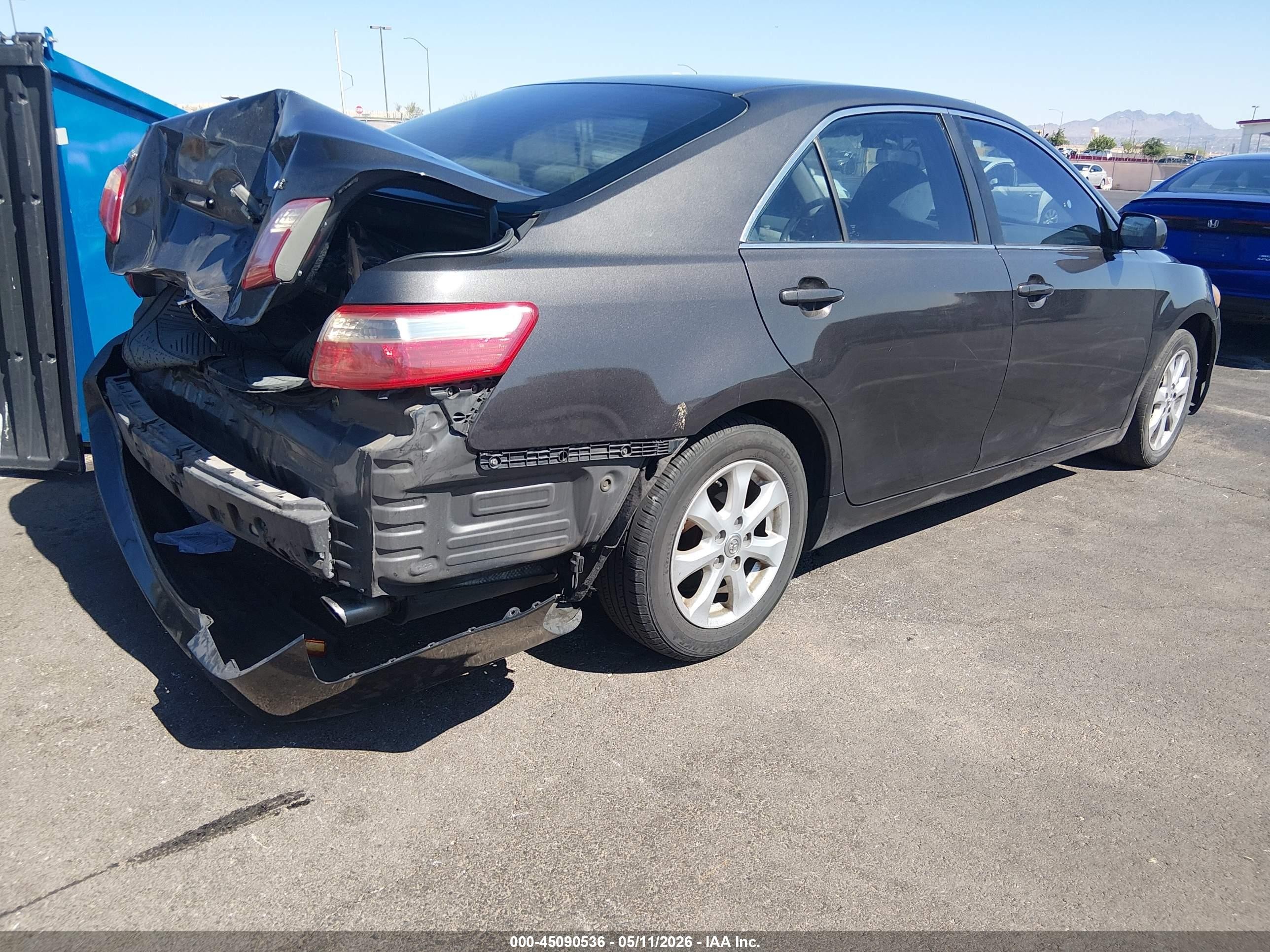 2007 Toyota Camry Le V6 Black vin: 4T1BK46K07U527053