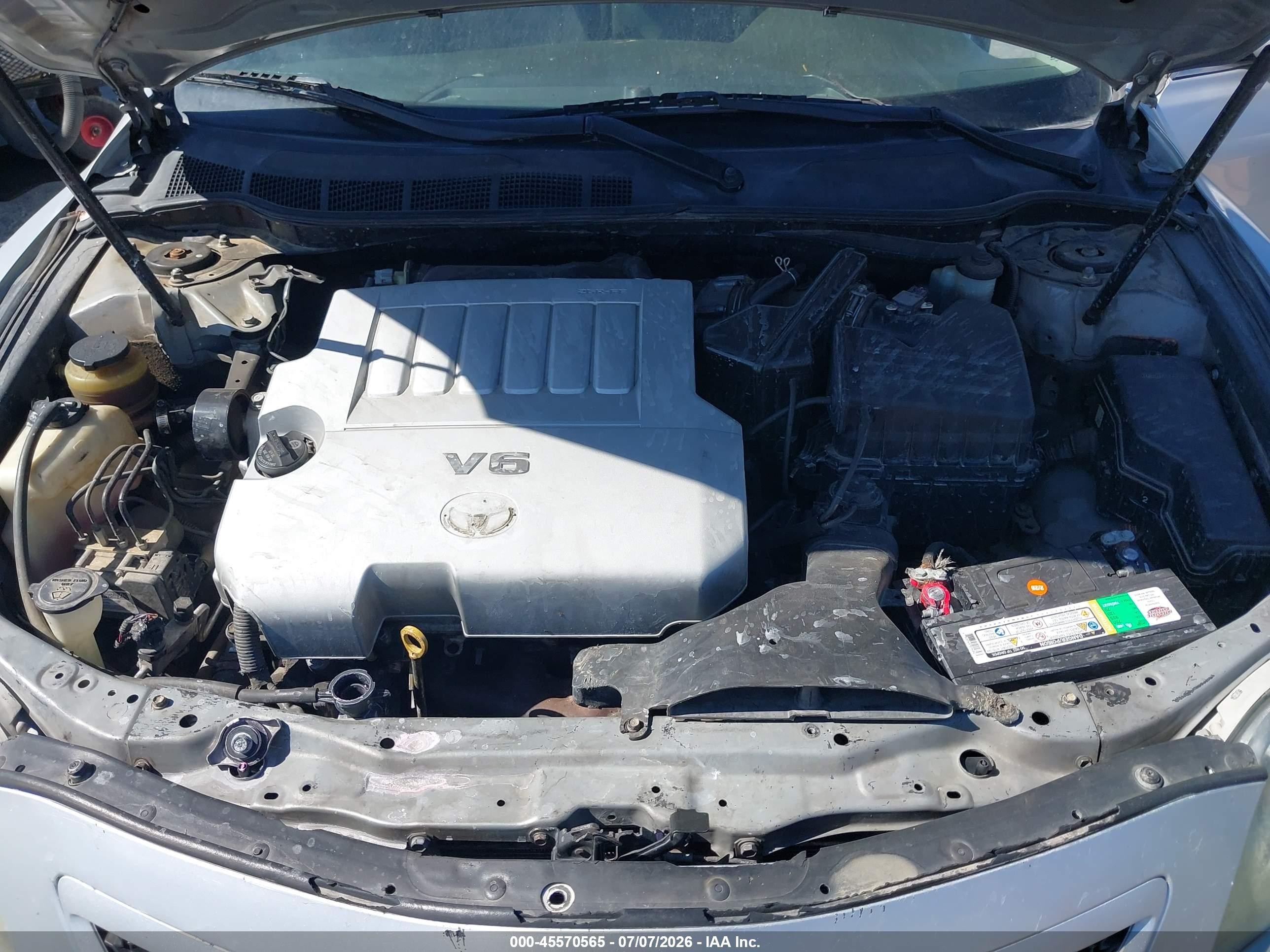 2007 Toyota Camry Se V6 Silver vin: 4T1BK46K07U533046