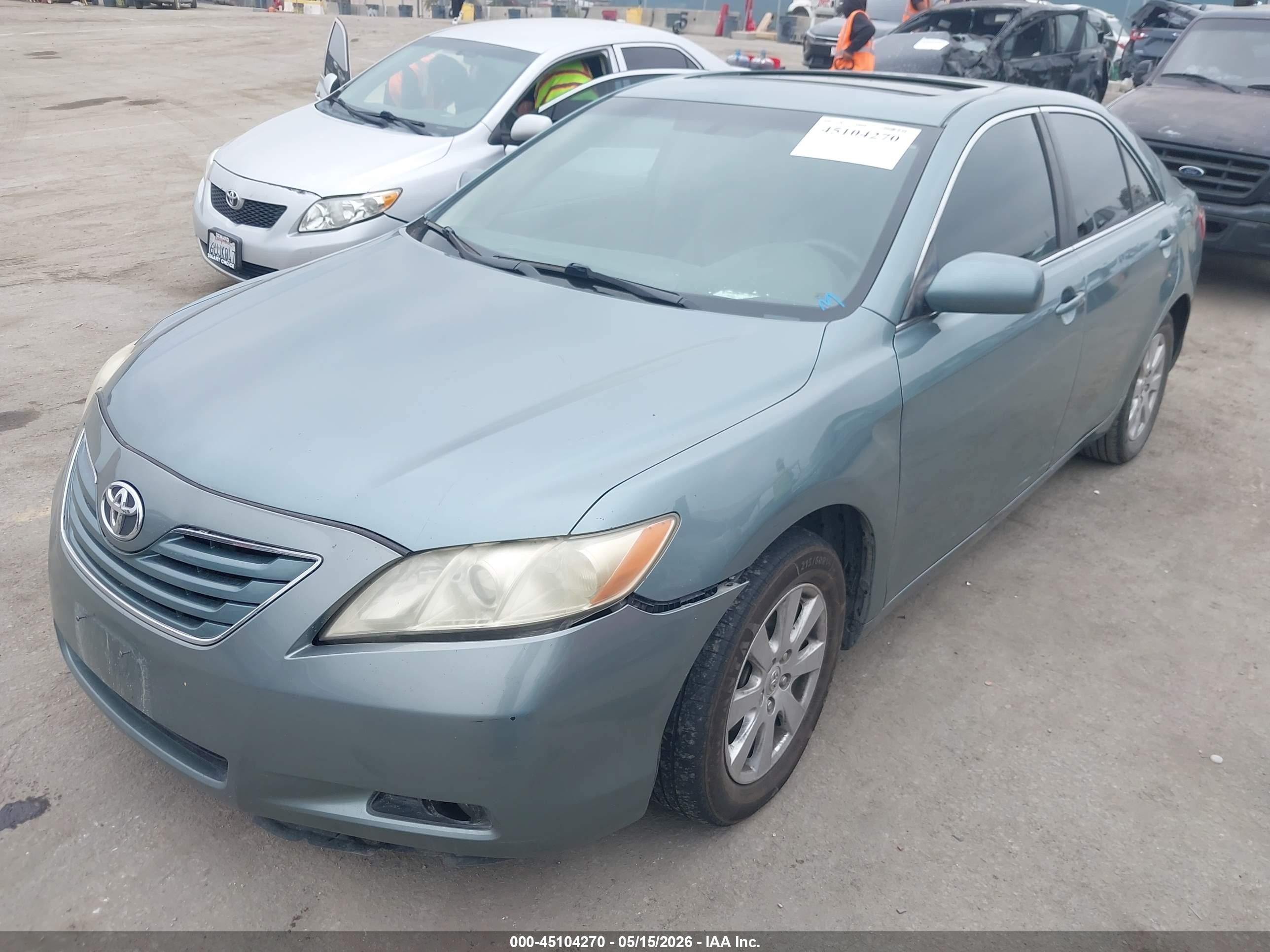 2007 Toyota Camry Xle V6 Зеленый vin: 4T1BK46K07U544418