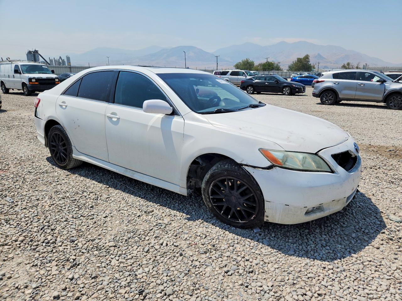 2007 Toyota Camry Se V6 White vin: 4T1BK46K07U544564