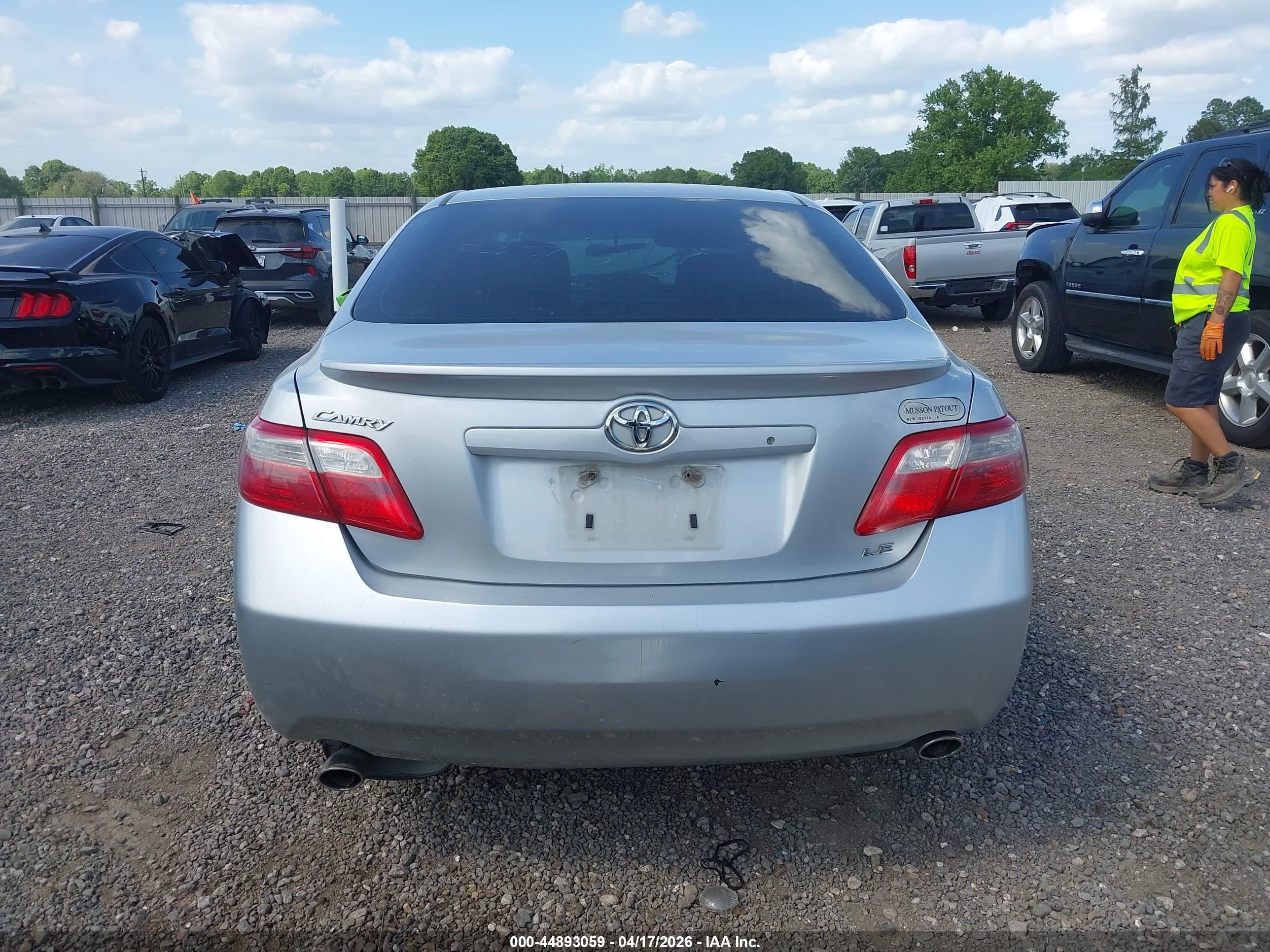 2007 Toyota Camry Le V6 Silver vin: 4T1BK46K07U546816
