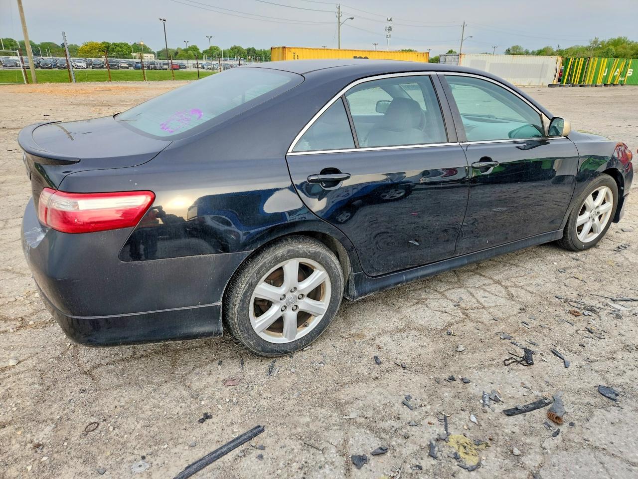 2008 Toyota Camry Se V6 Black vin: 4T1BK46K08U055860