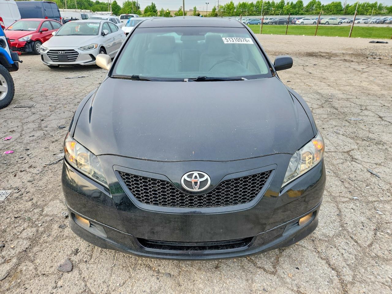 2008 Toyota Camry Se V6 Black vin: 4T1BK46K08U055860