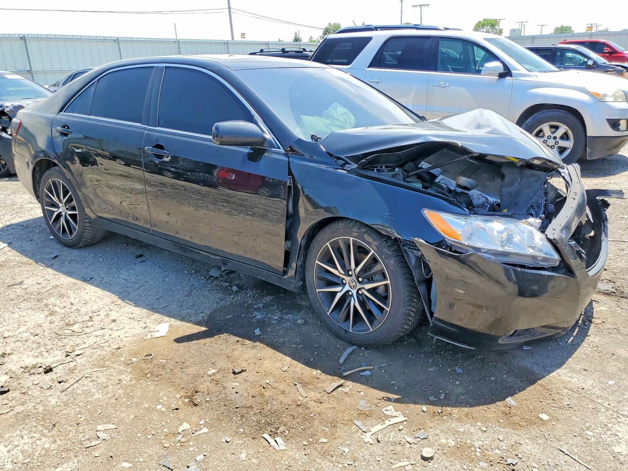 2008 Toyota Camry Xle V6 Black vin: 4T1BK46K08U067183