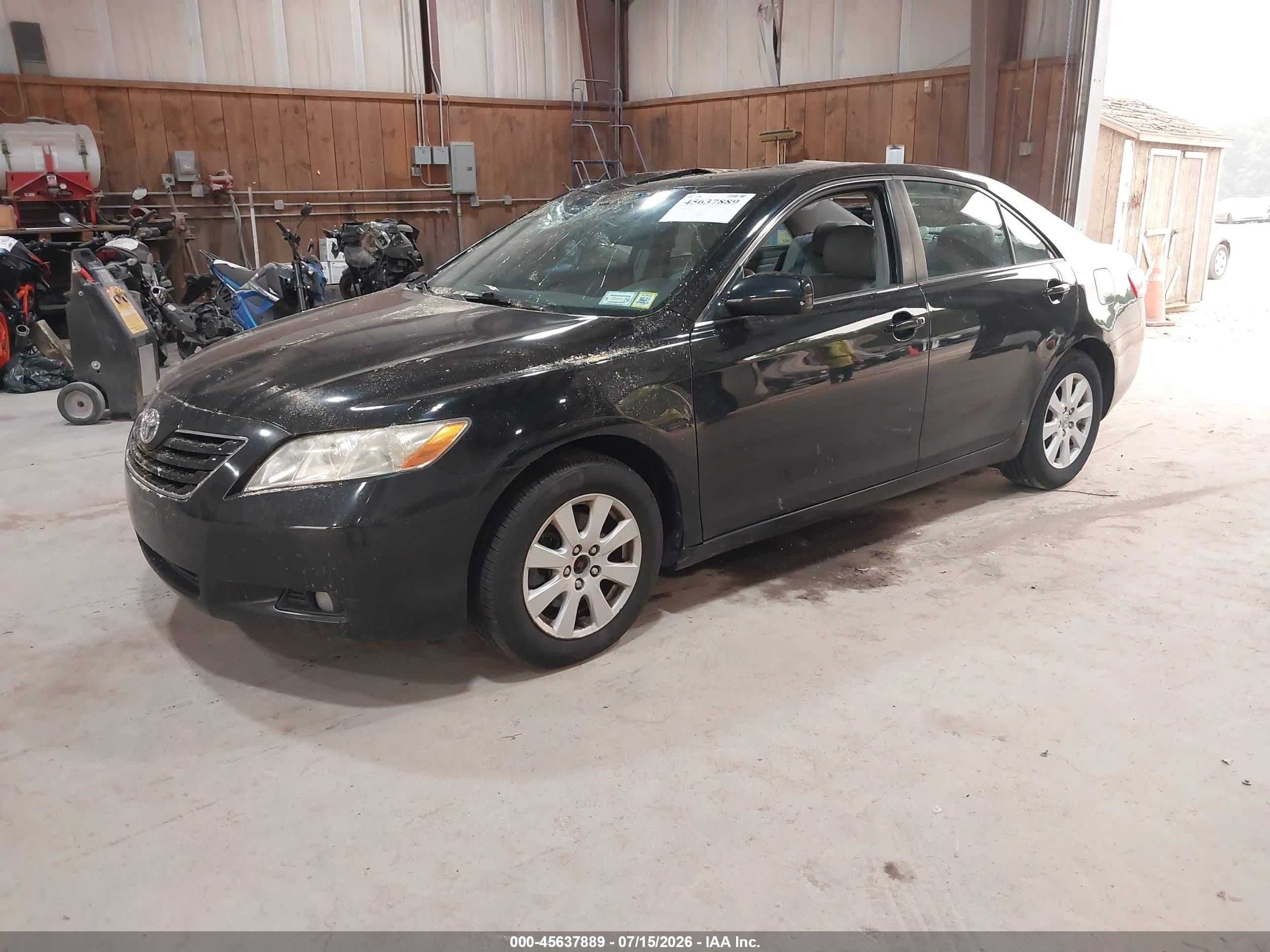 2008 Toyota Camry Xle Black vin: 4T1BK46K08U570857