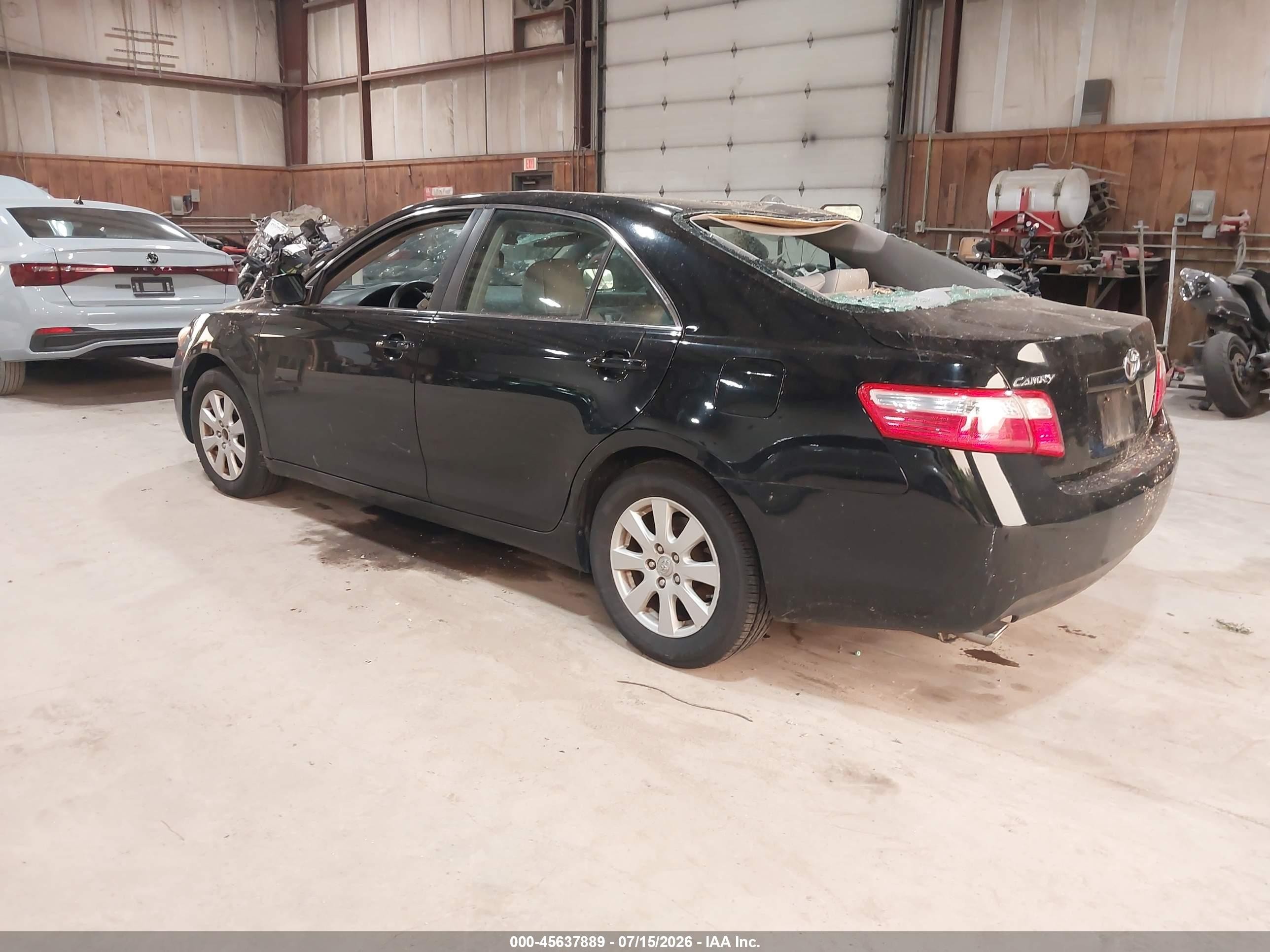 2008 Toyota Camry Xle Black vin: 4T1BK46K08U570857