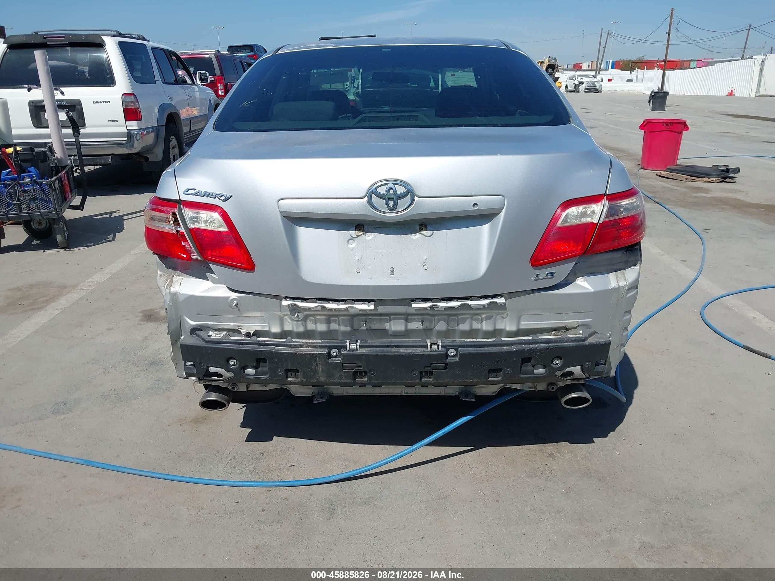 2008 Toyota Camry Le Silver vin: 4T1BK46K08U572480