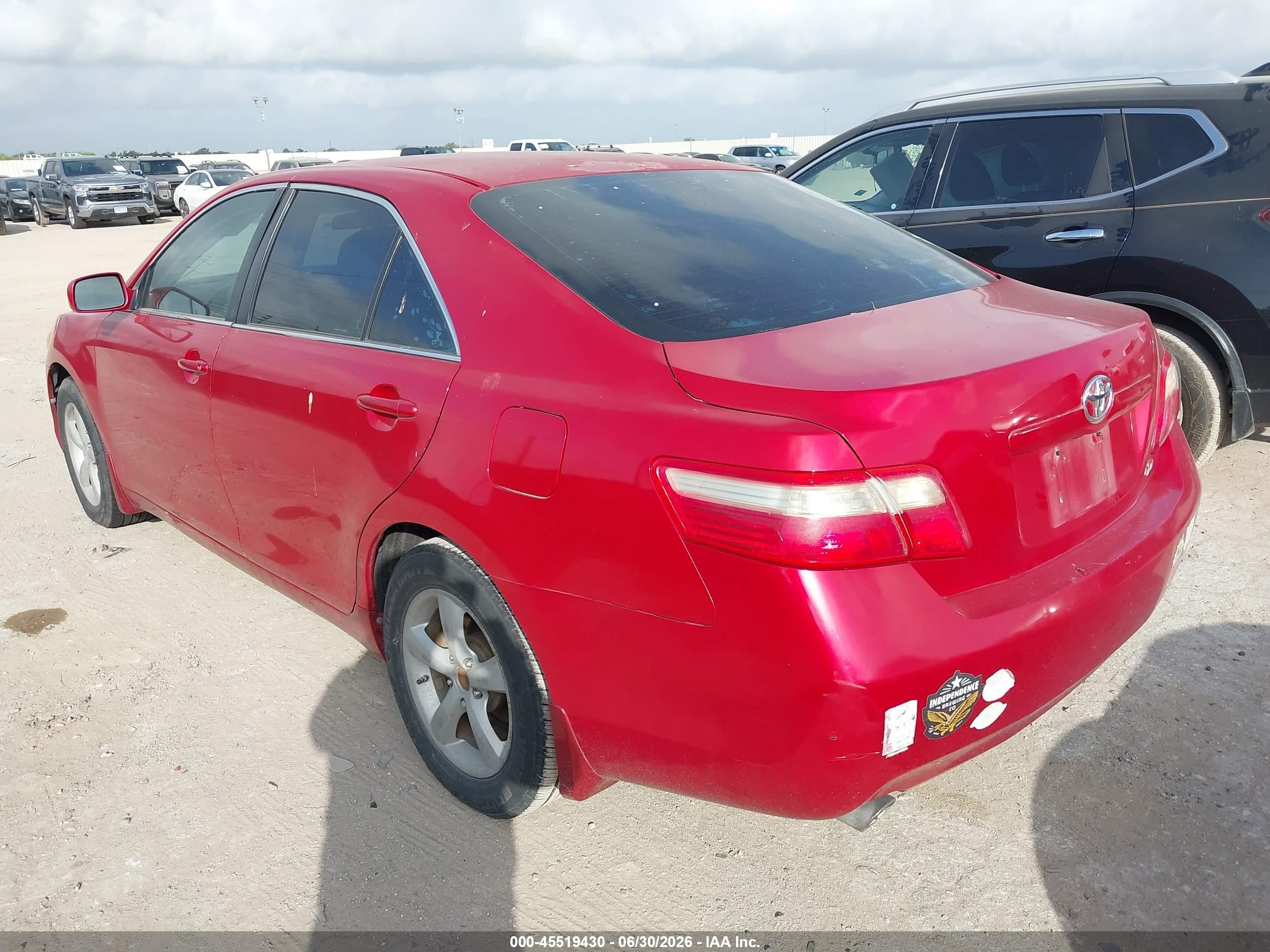2009 Toyota Camry Le V6 Red vin: 4T1BK46K09U086513