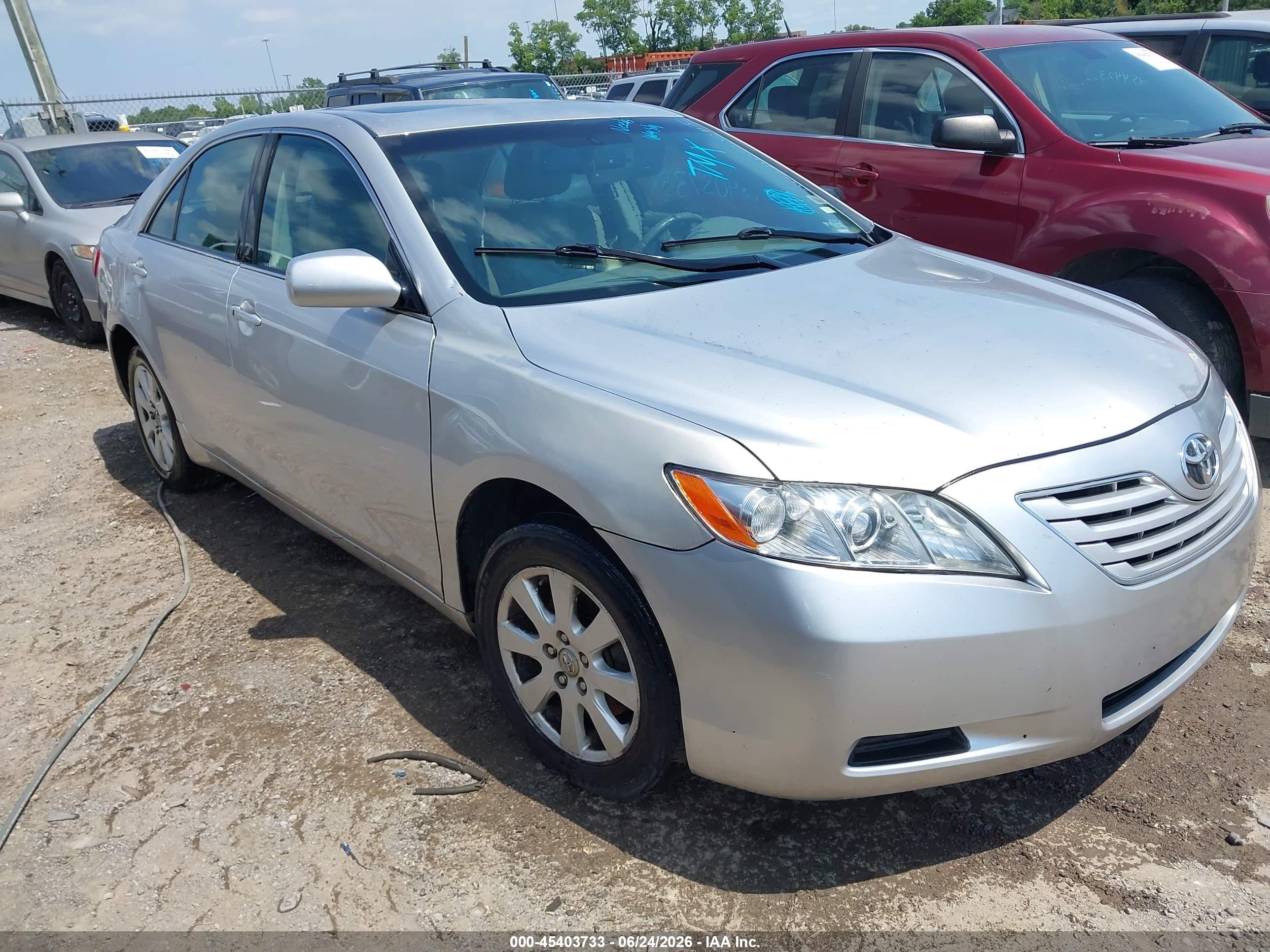 2009 Toyota Camry Xle V6 Silver vin: 4T1BK46K09U587997