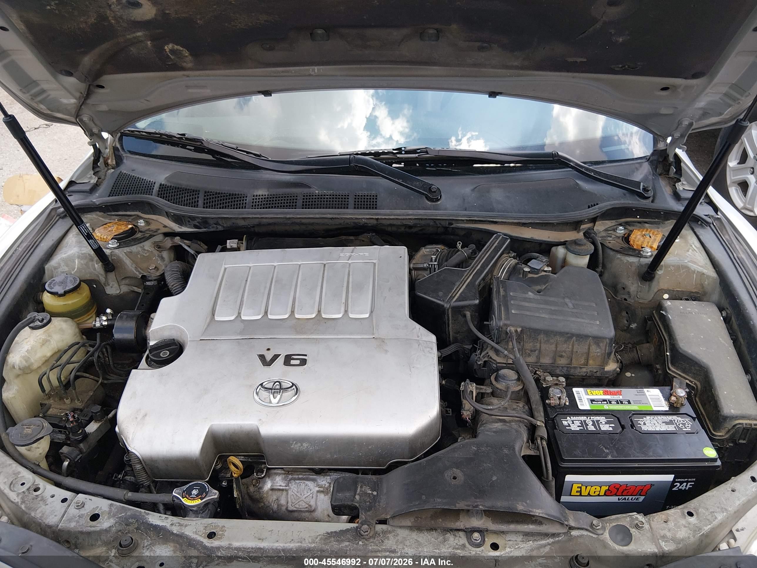 2007 Toyota Camry Se V6 Silver vin: 4T1BK46K17U009498