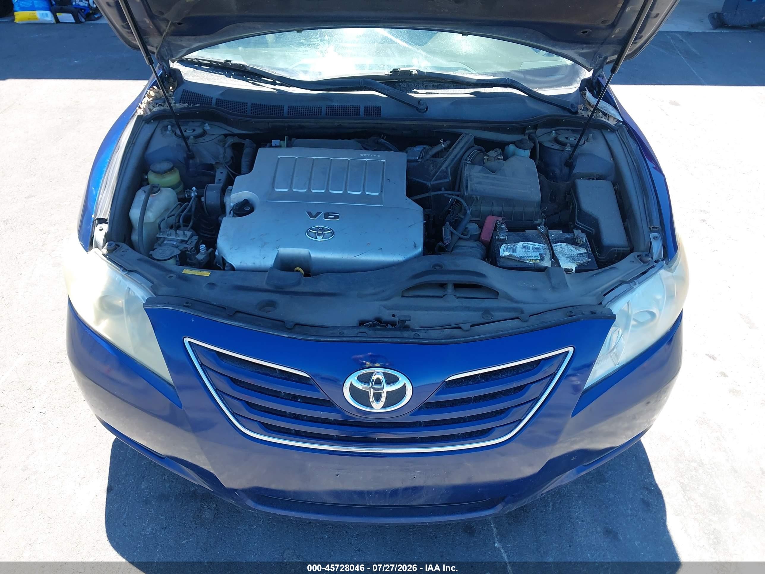 2007 Toyota Camry Xle V6 Blue vin: 4T1BK46K17U012711