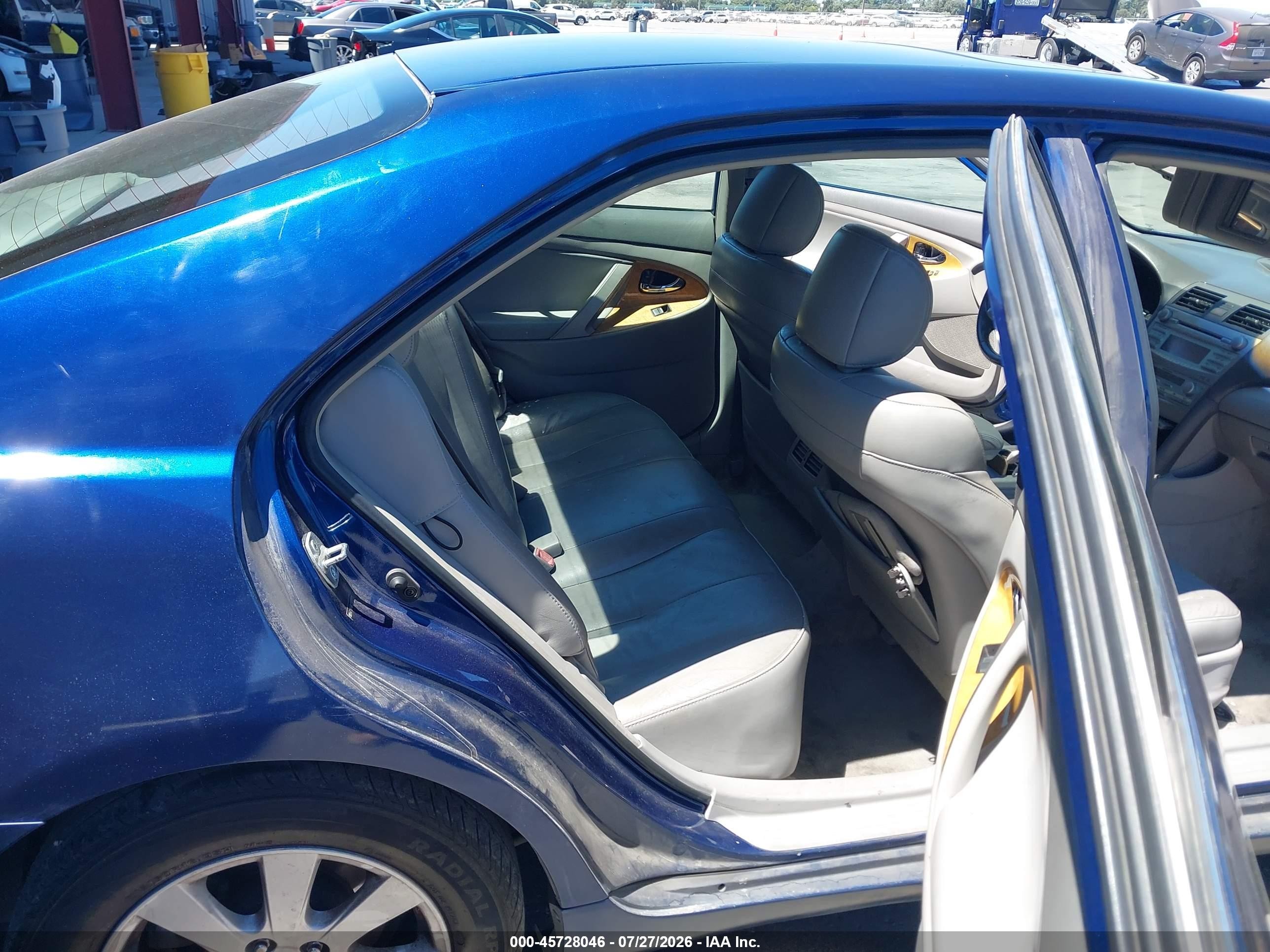 2007 Toyota Camry Xle V6 Blue vin: 4T1BK46K17U012711