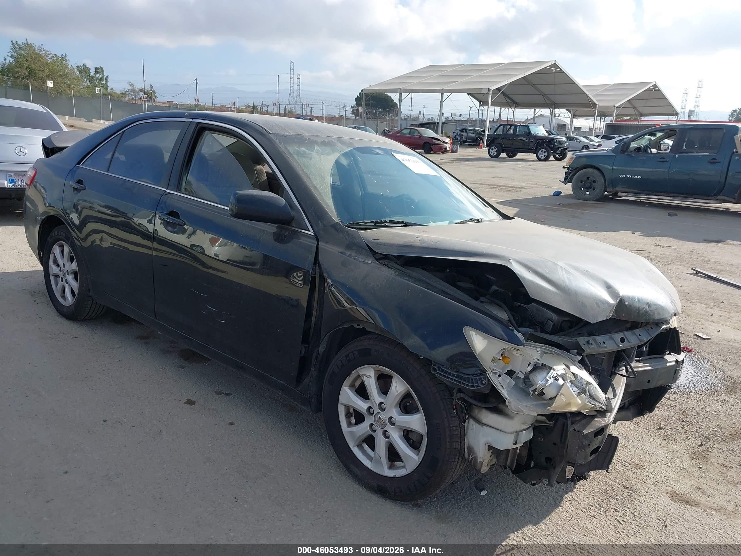 2007 Toyota Camry Le V6 Black vin: 4T1BK46K17U032361