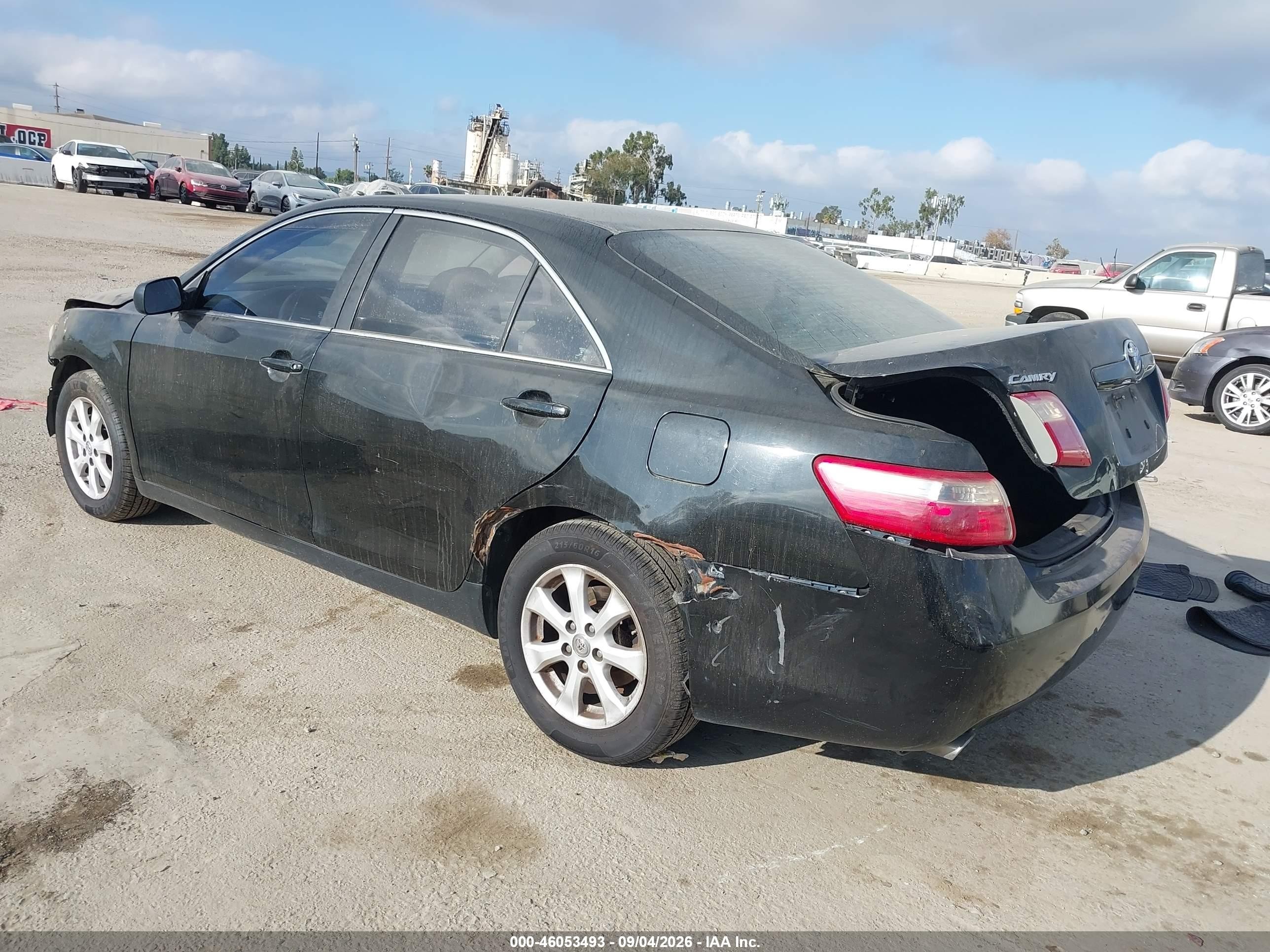 2007 Toyota Camry Le V6 Black vin: 4T1BK46K17U032361