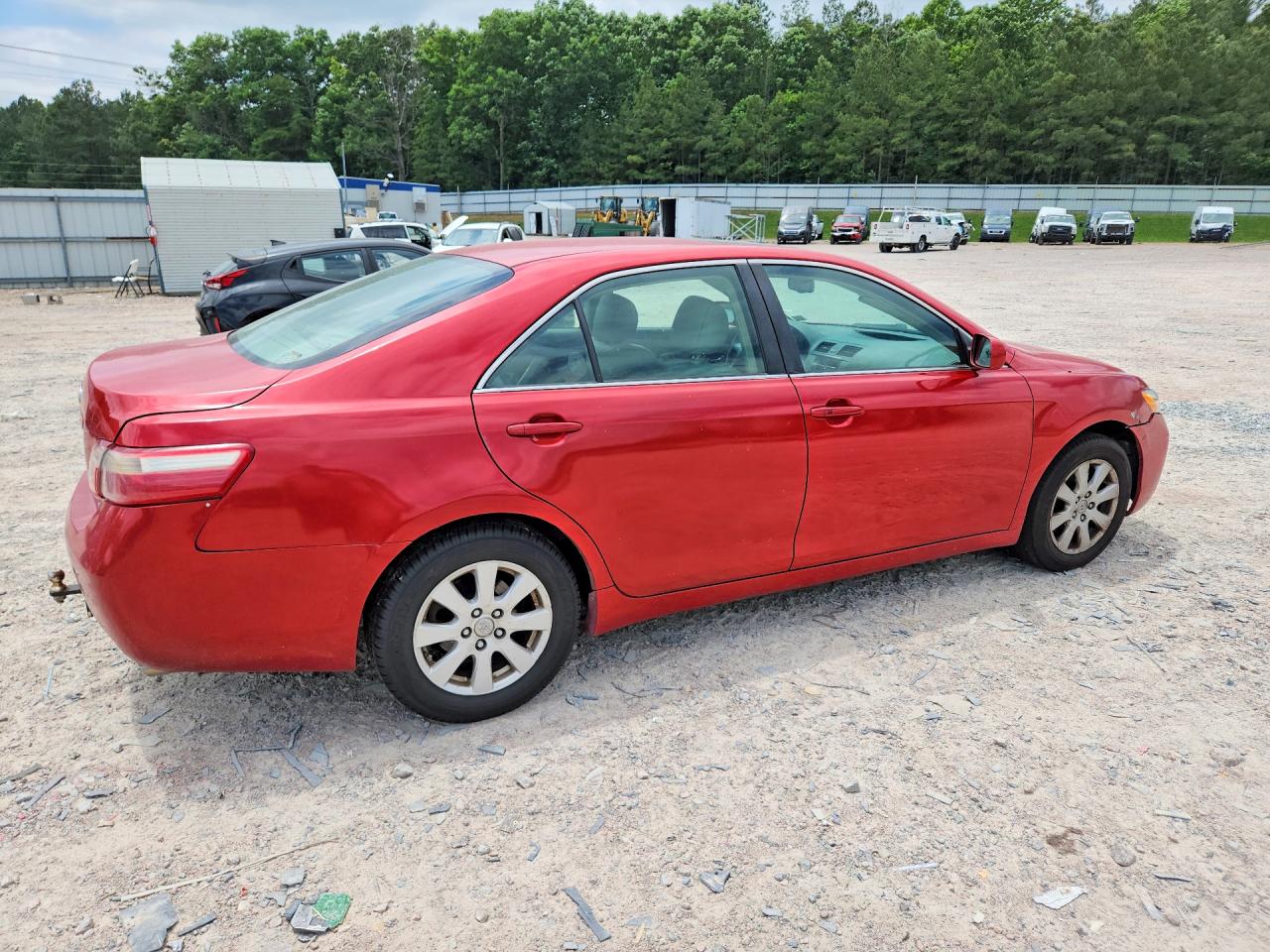 2007 Toyota Camry Xle V6 Red vin: 4T1BK46K17U036927
