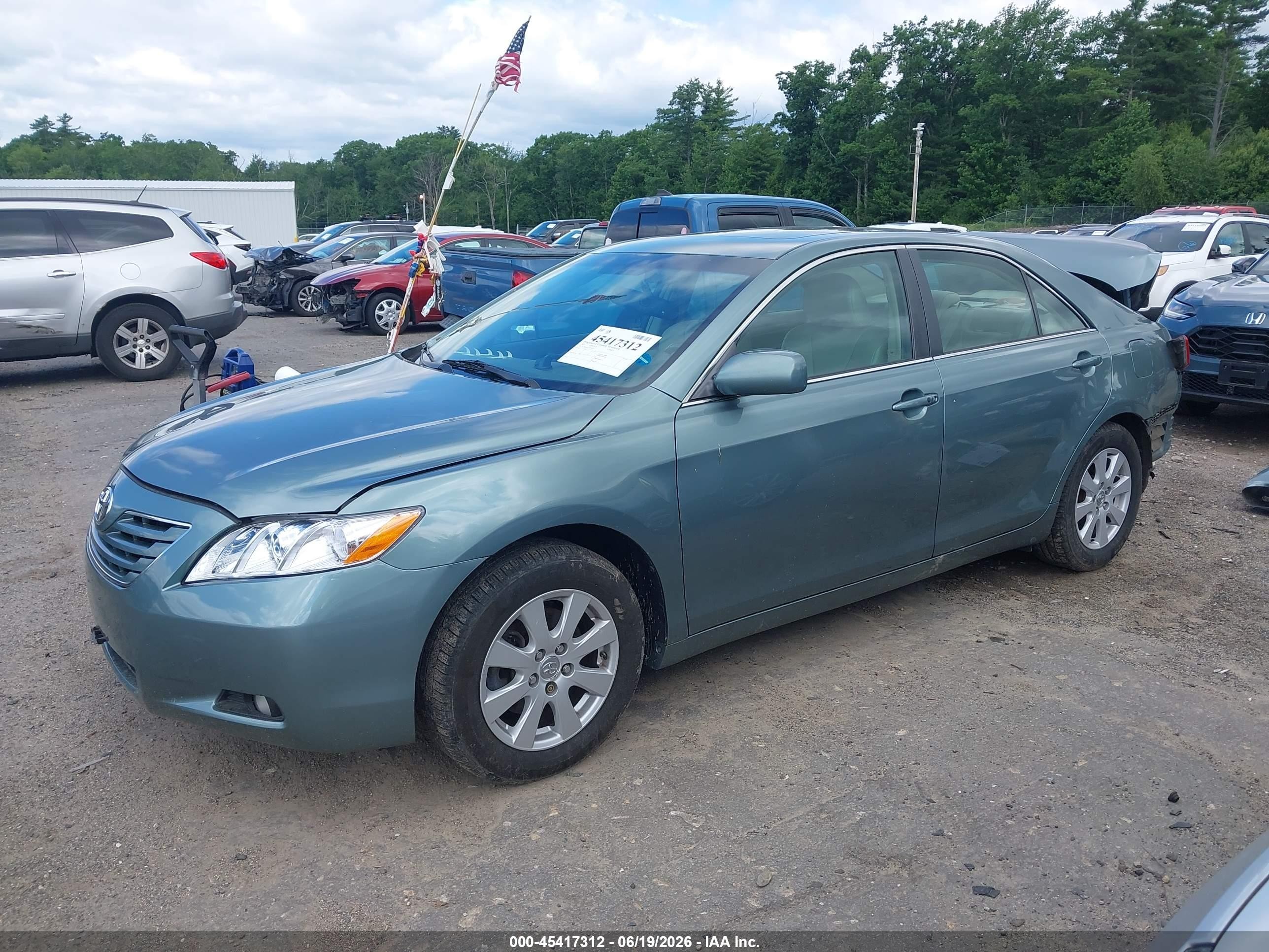 2007 Toyota Camry Xle V6 Green vin: 4T1BK46K17U514327