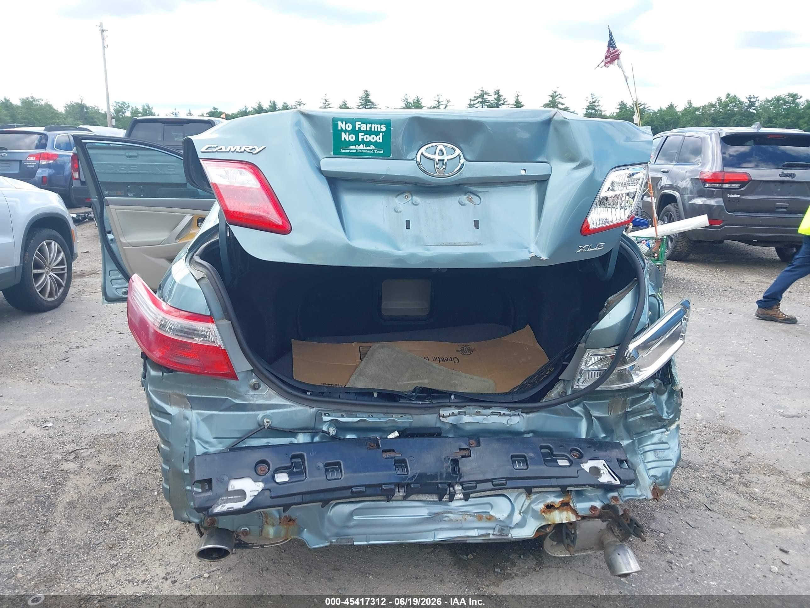 2007 Toyota Camry Xle V6 Green vin: 4T1BK46K17U514327