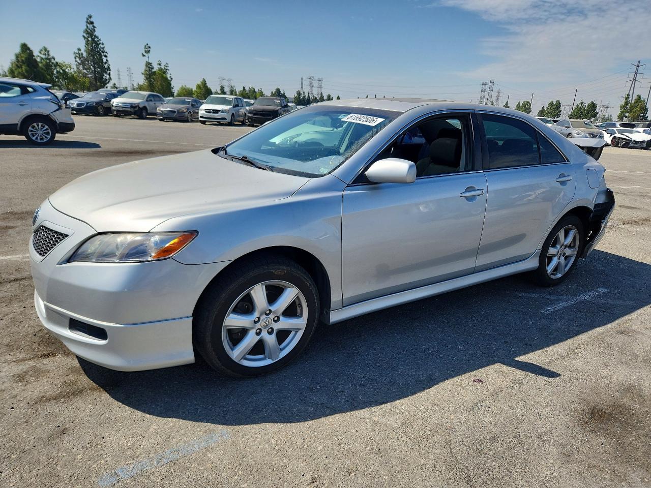 2007 Toyota Camry Se V6 Silver vin: 4T1BK46K17U536845
