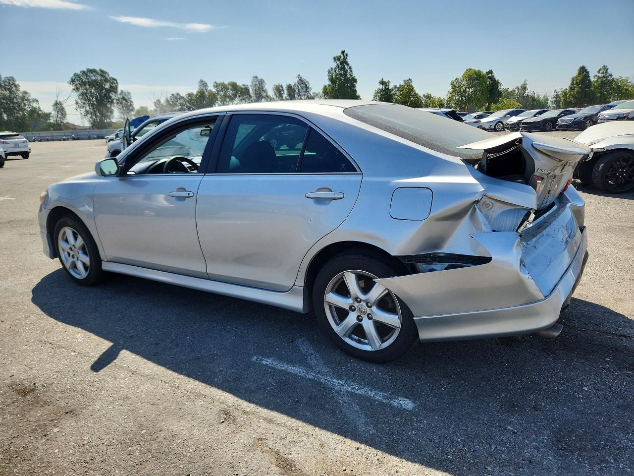 2007 Toyota Camry Se V6 Silver vin: 4T1BK46K17U536845