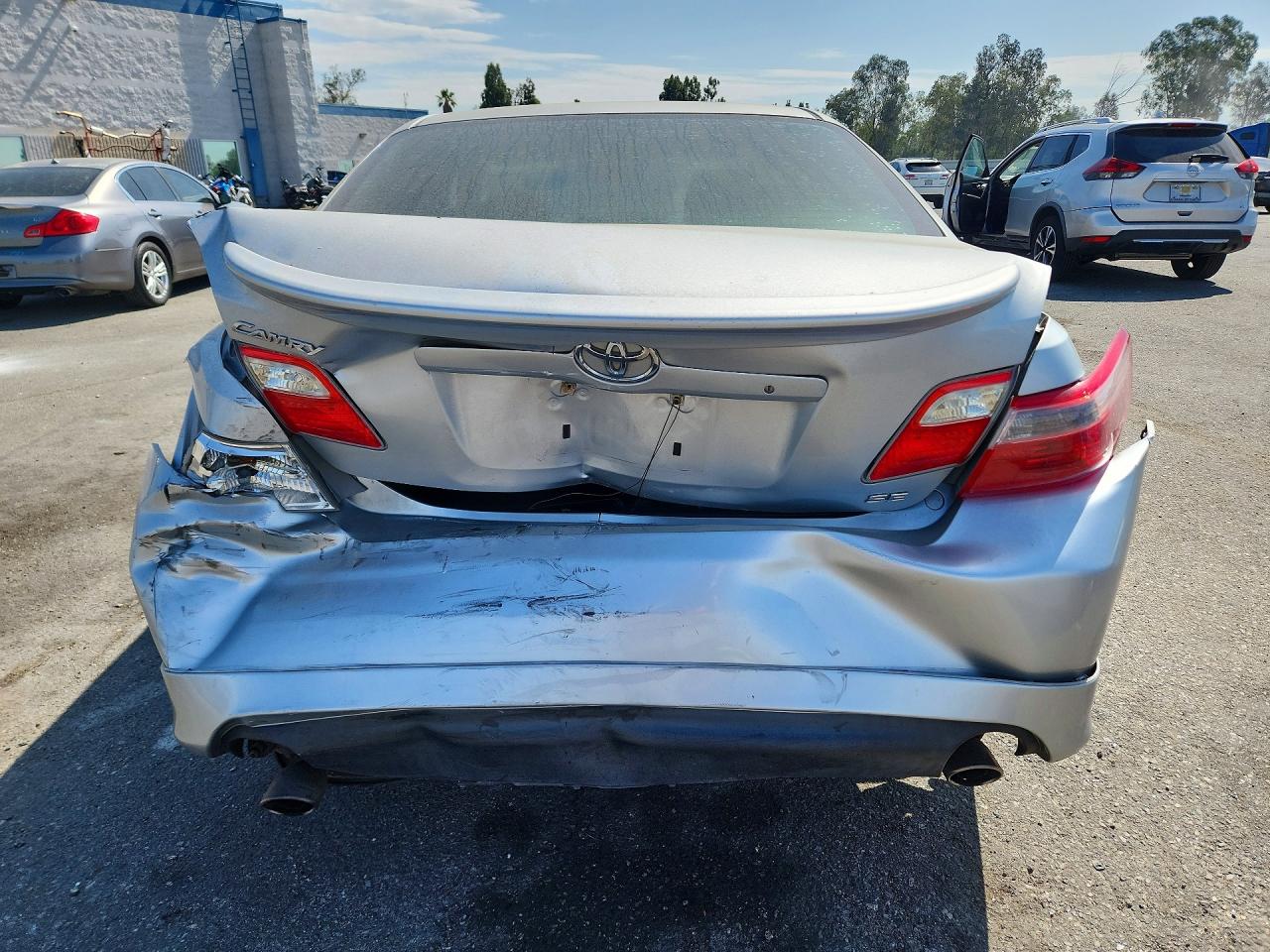 2007 Toyota Camry Se V6 Silver vin: 4T1BK46K17U536845