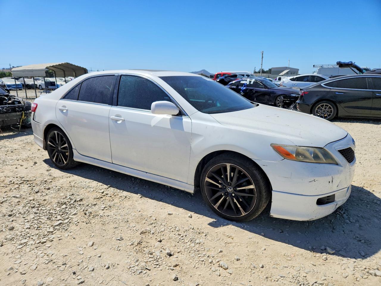 2007 Toyota Camry Se V6 Белый vin: 4T1BK46K17U543956