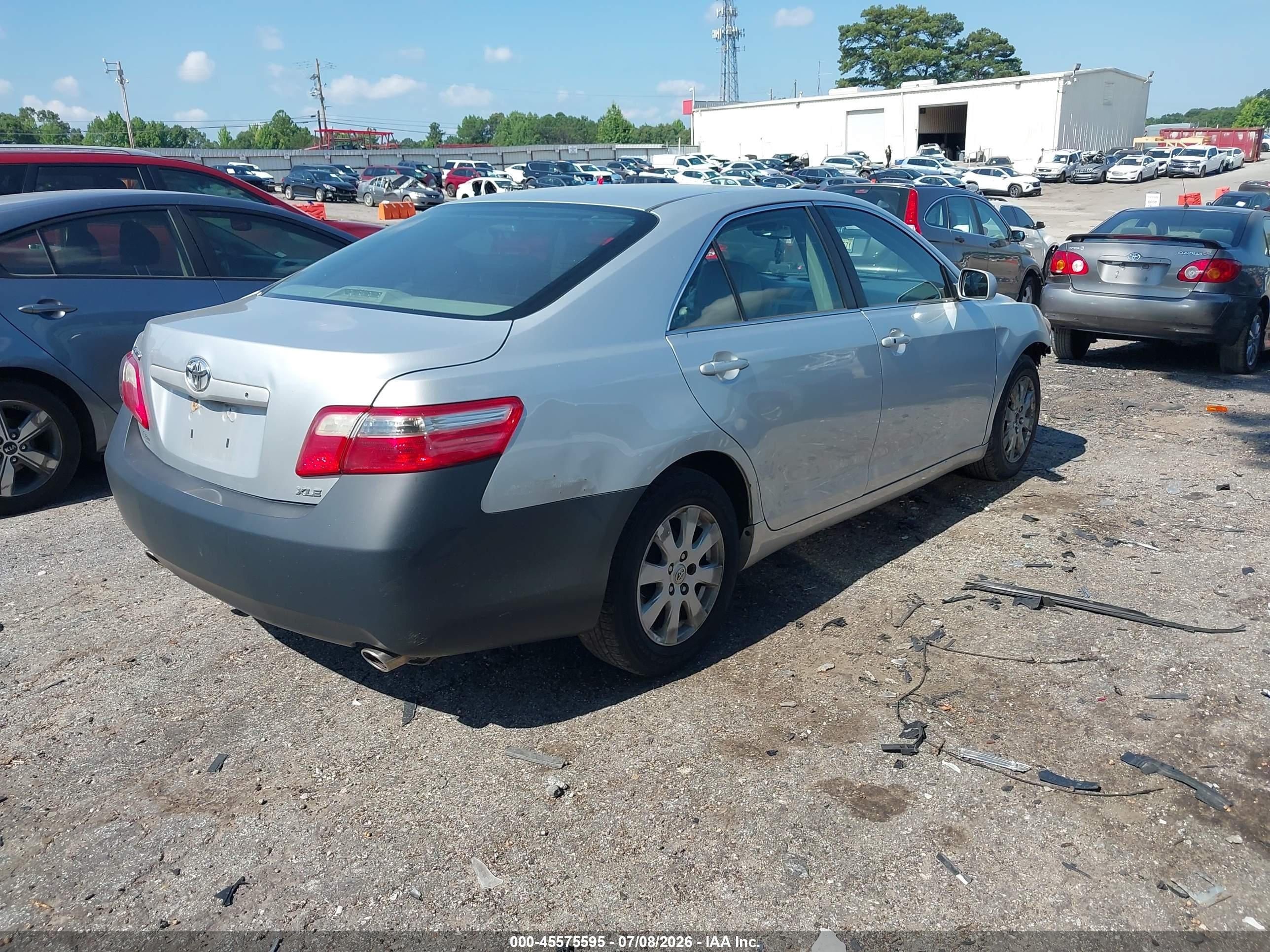 2007 Toyota Camry Xle V6 Silver vin: 4T1BK46K17U548106