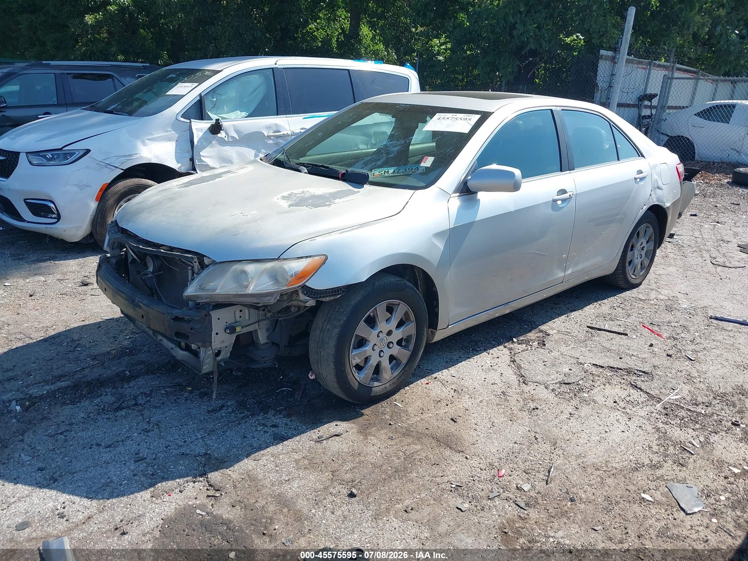2007 Toyota Camry Xle V6 Silver vin: 4T1BK46K17U548106