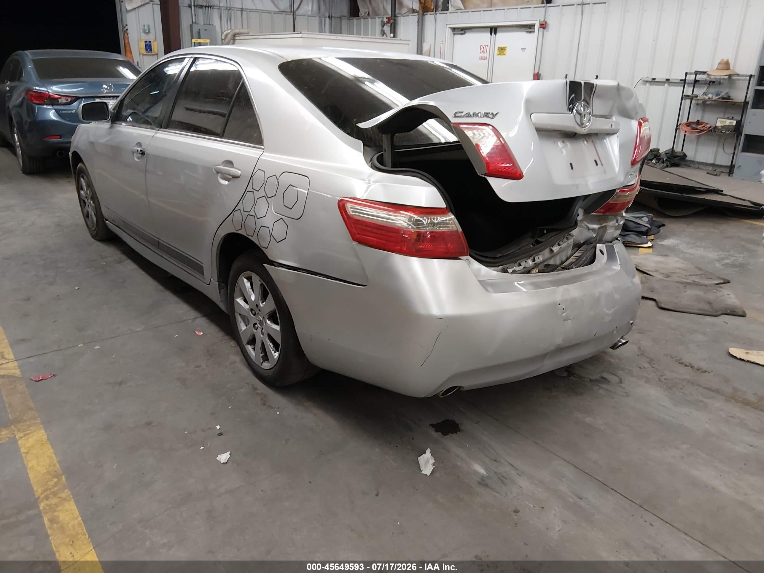 2007 Toyota Camry Xle V6 Silver vin: 4T1BK46K17U558523
