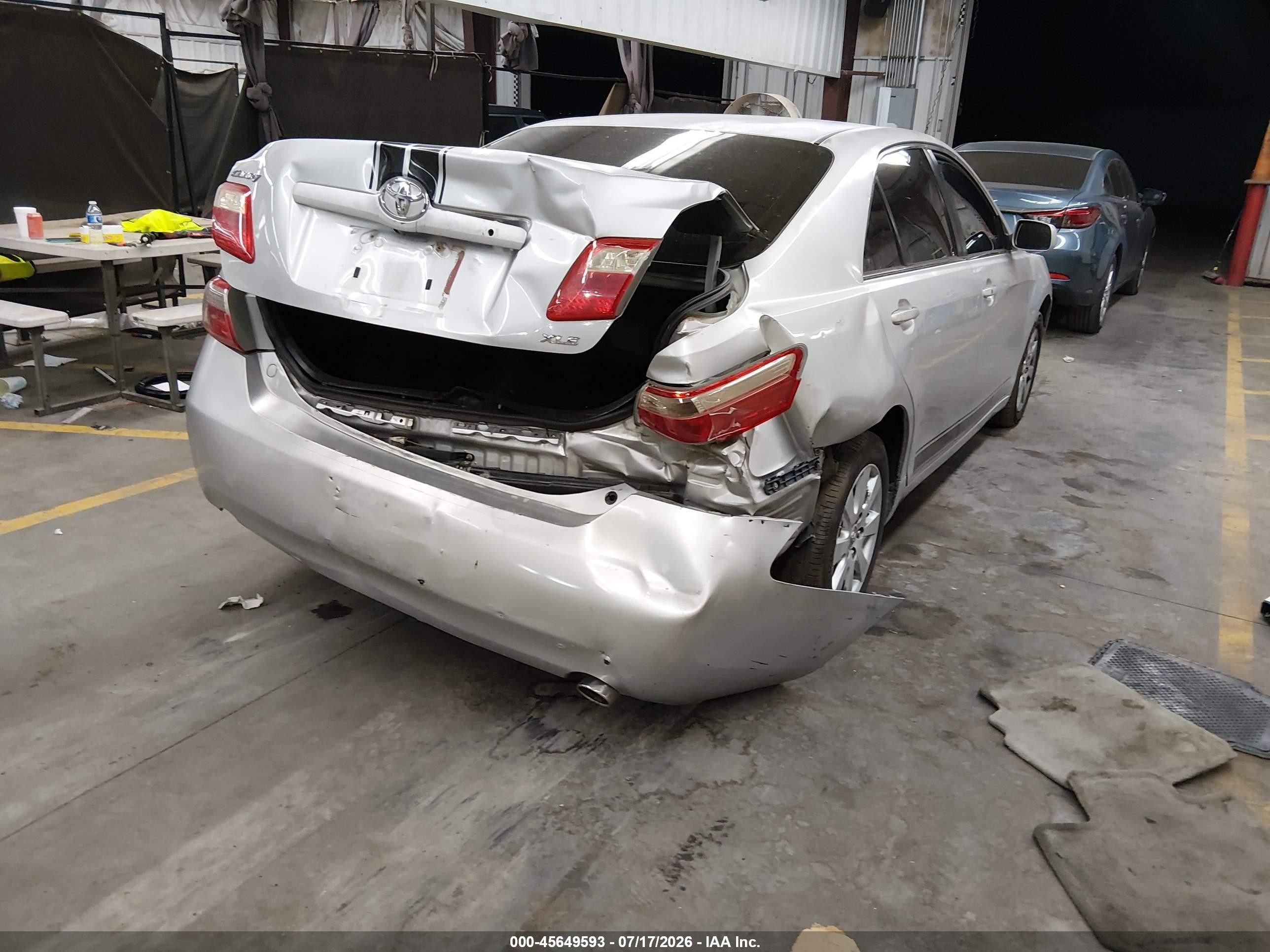2007 Toyota Camry Xle V6 Silver vin: 4T1BK46K17U558523