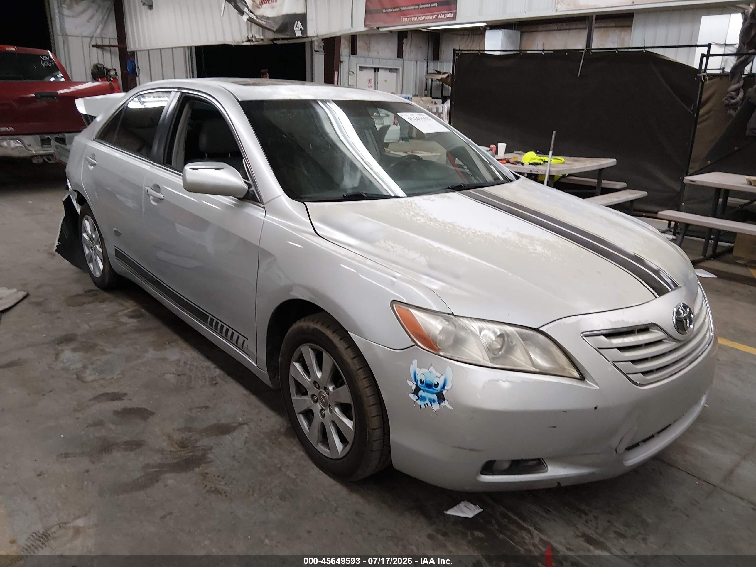 2007 Toyota Camry Xle V6 Silver vin: 4T1BK46K17U558523