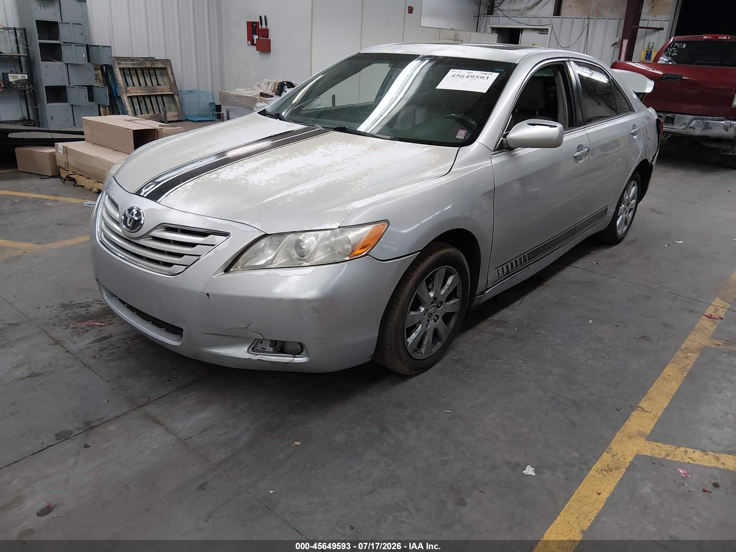 2007 Toyota Camry Xle V6 Silver vin: 4T1BK46K17U558523