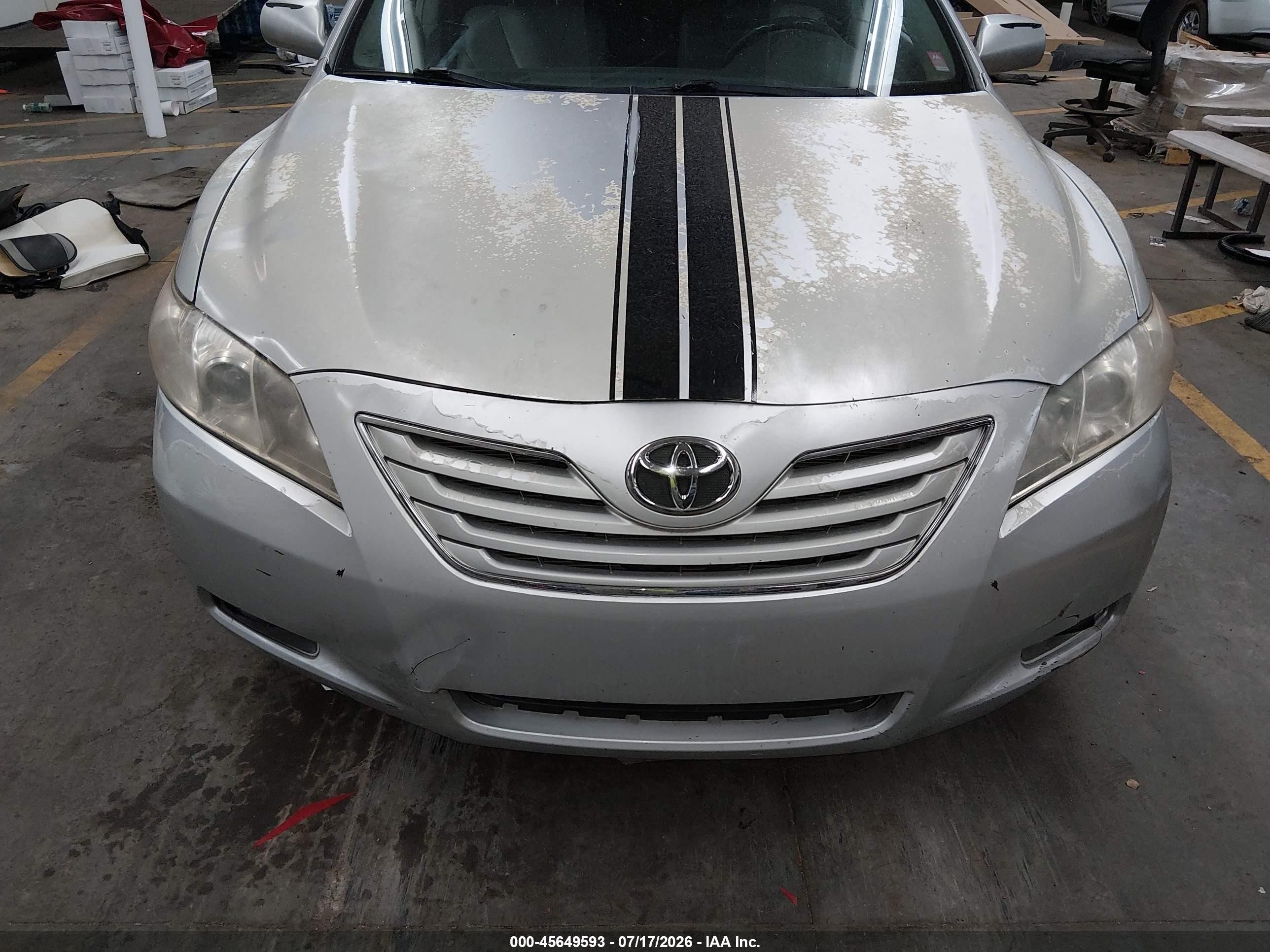 2007 Toyota Camry Xle V6 Silver vin: 4T1BK46K17U558523