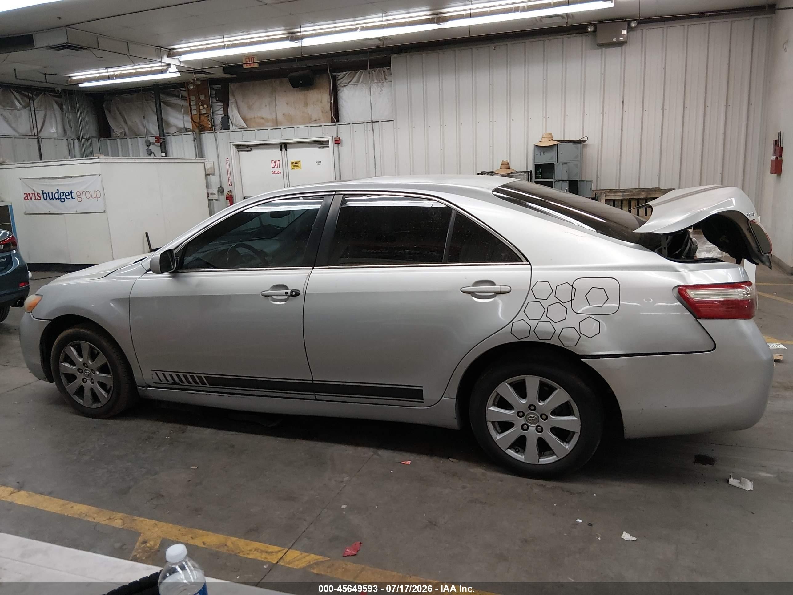 2007 Toyota Camry Xle V6 Silver vin: 4T1BK46K17U558523