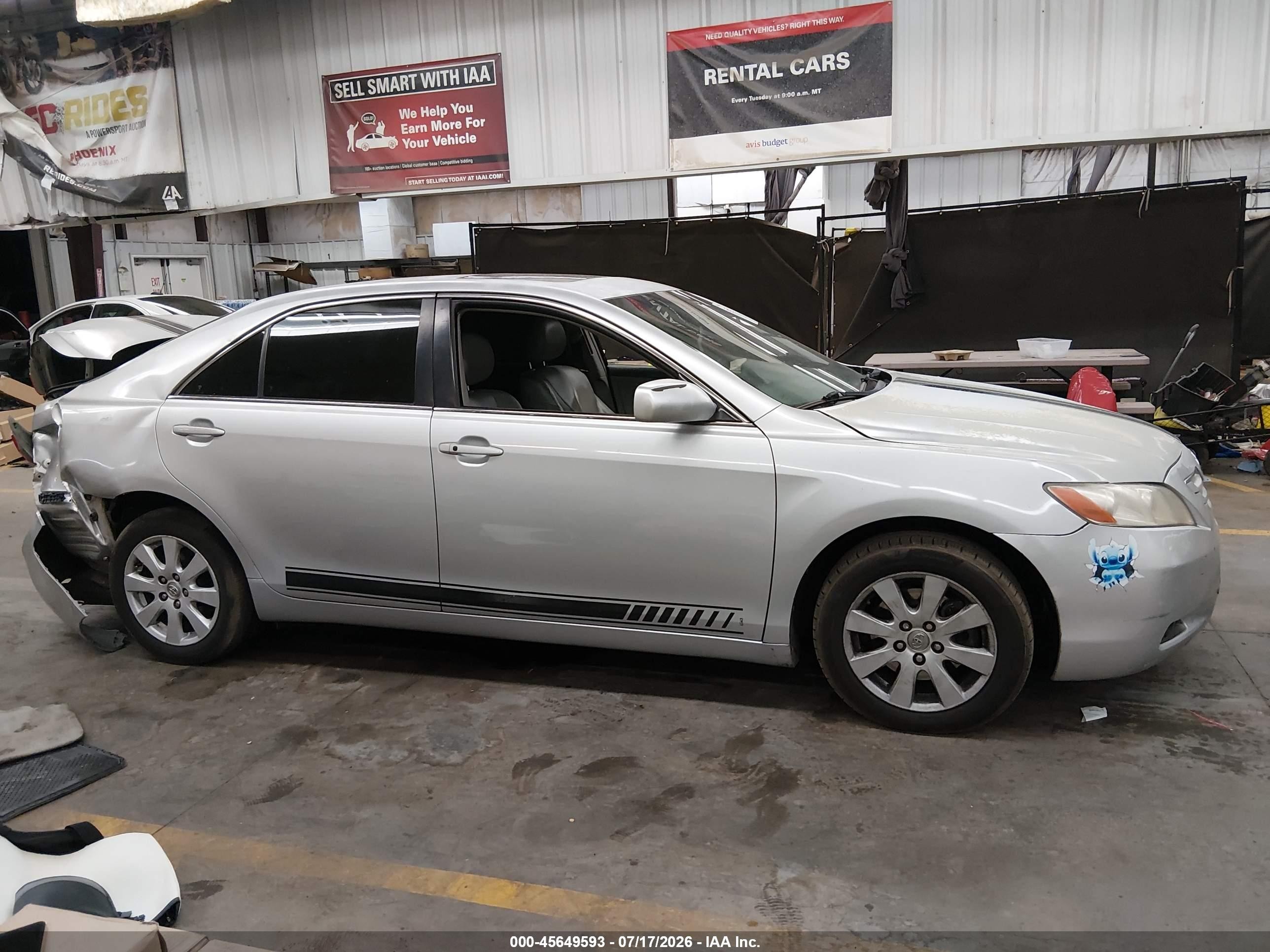 2007 Toyota Camry Xle V6 Silver vin: 4T1BK46K17U558523