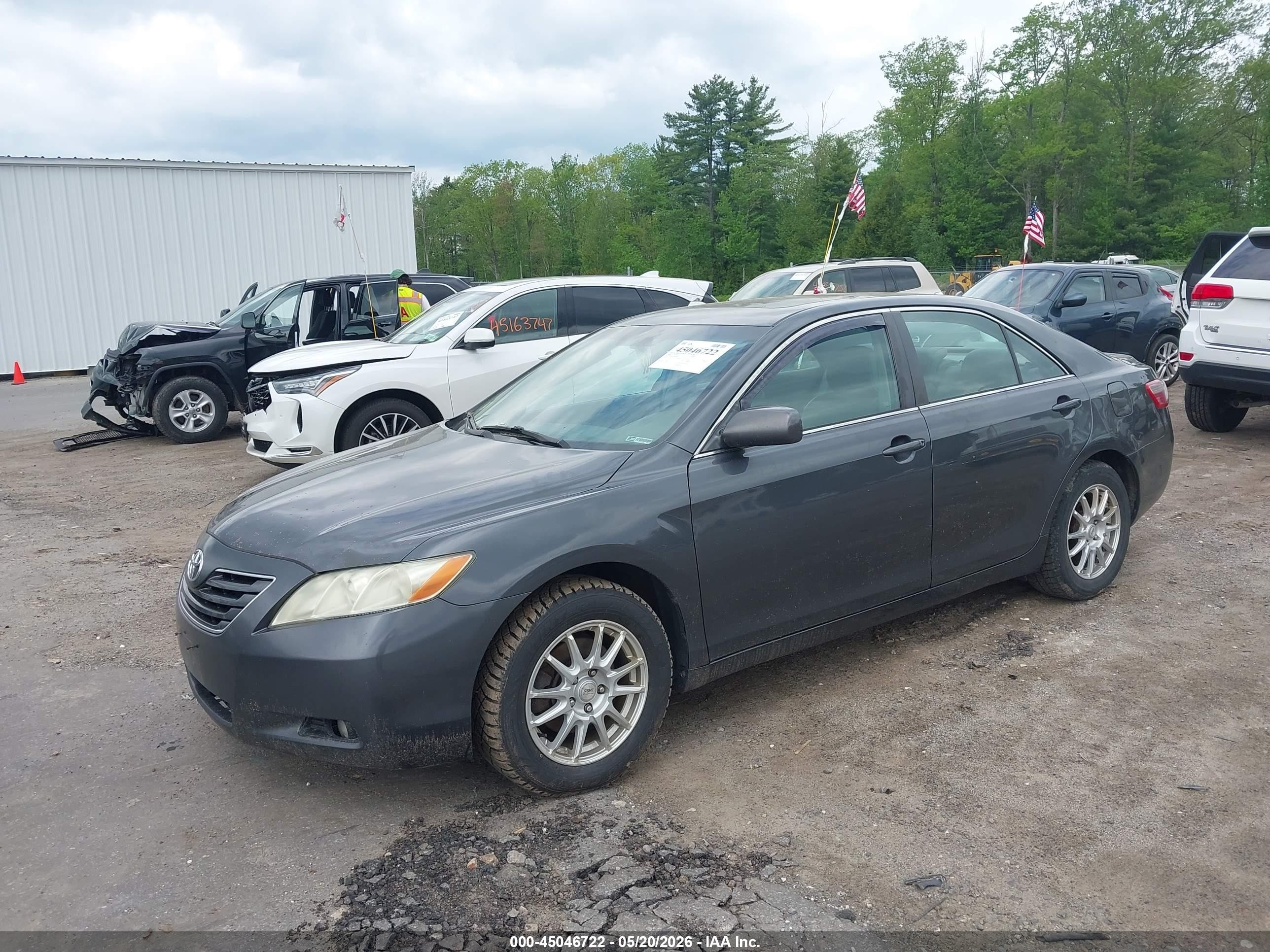 2008 Toyota Camry Xle V6 Серый vin: 4T1BK46K18U064406