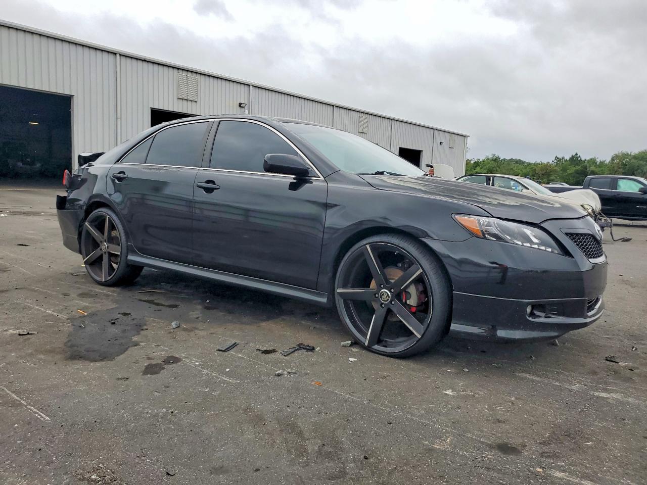 2008 Toyota Camry Se V6 Black vin: 4T1BK46K18U066222