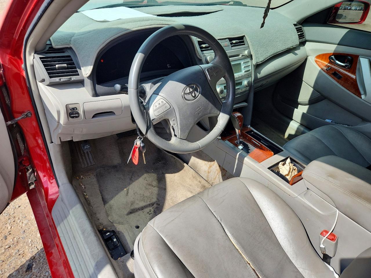 2009 Toyota Camry Xle V6 Red vin: 4T1BK46K19U084463