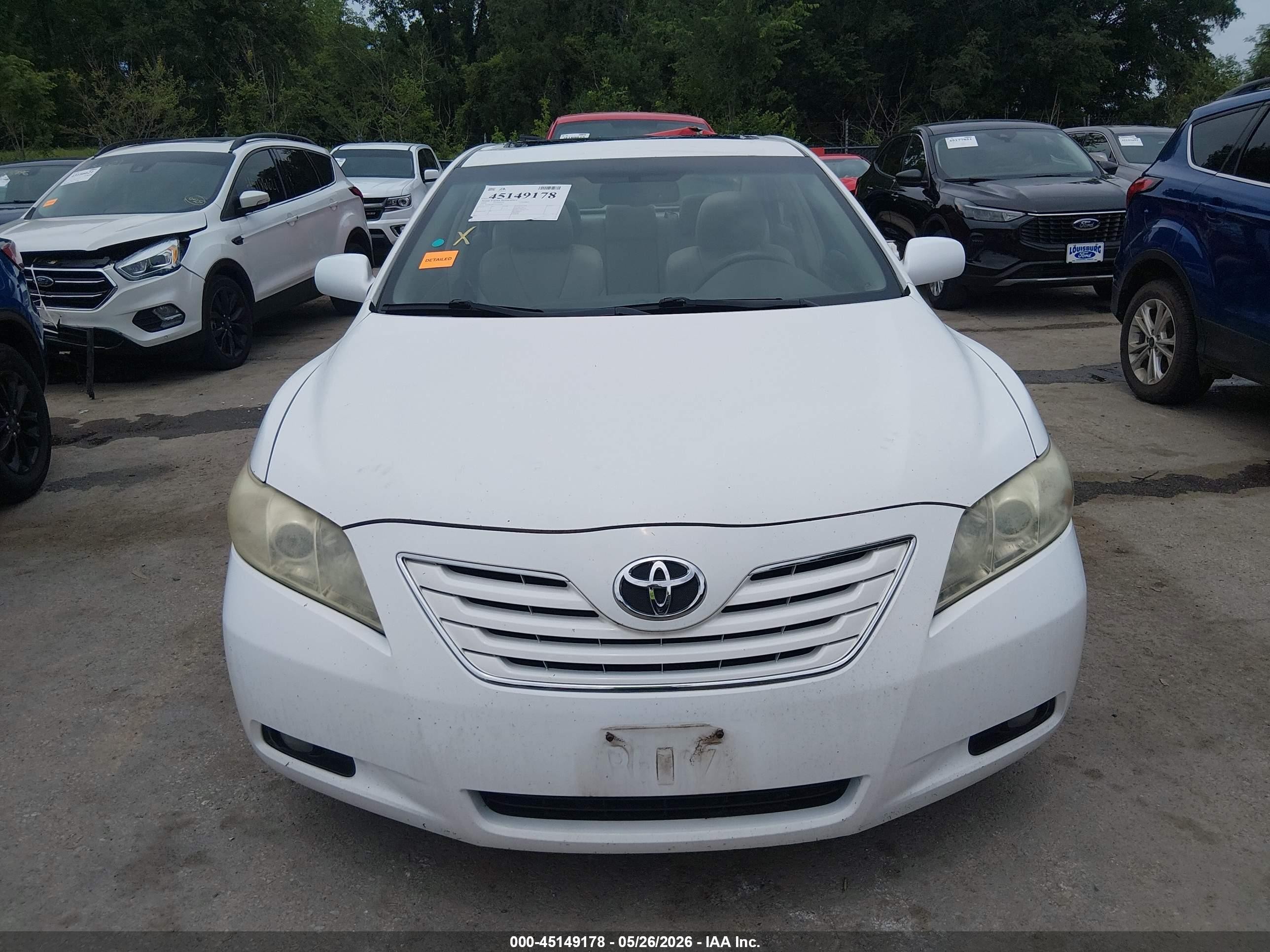 2009 Toyota Camry Xle V6 White vin: 4T1BK46K19U577169